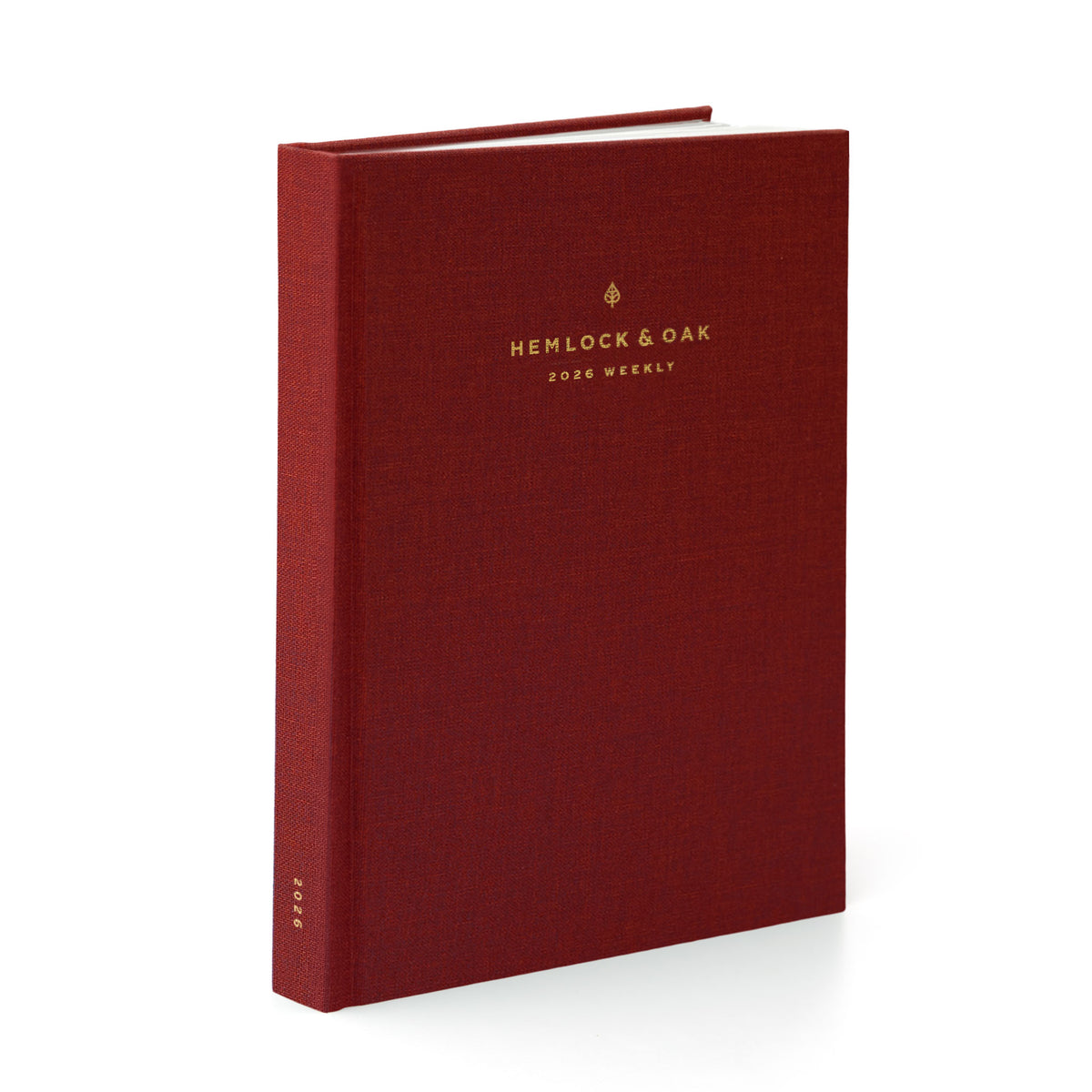 2026 Weekly Planner (Hardcover) in Scarlet Oak #color_scarlet oak