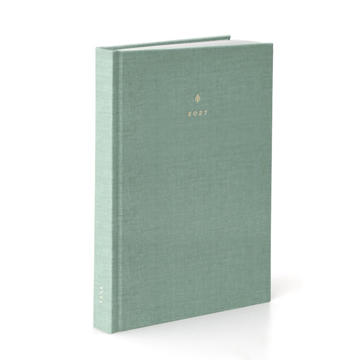 2027 A5 Minimalist Horizontal Planner (Hardcover, Heritage 120gsm) in Moonflower #color_moonflower