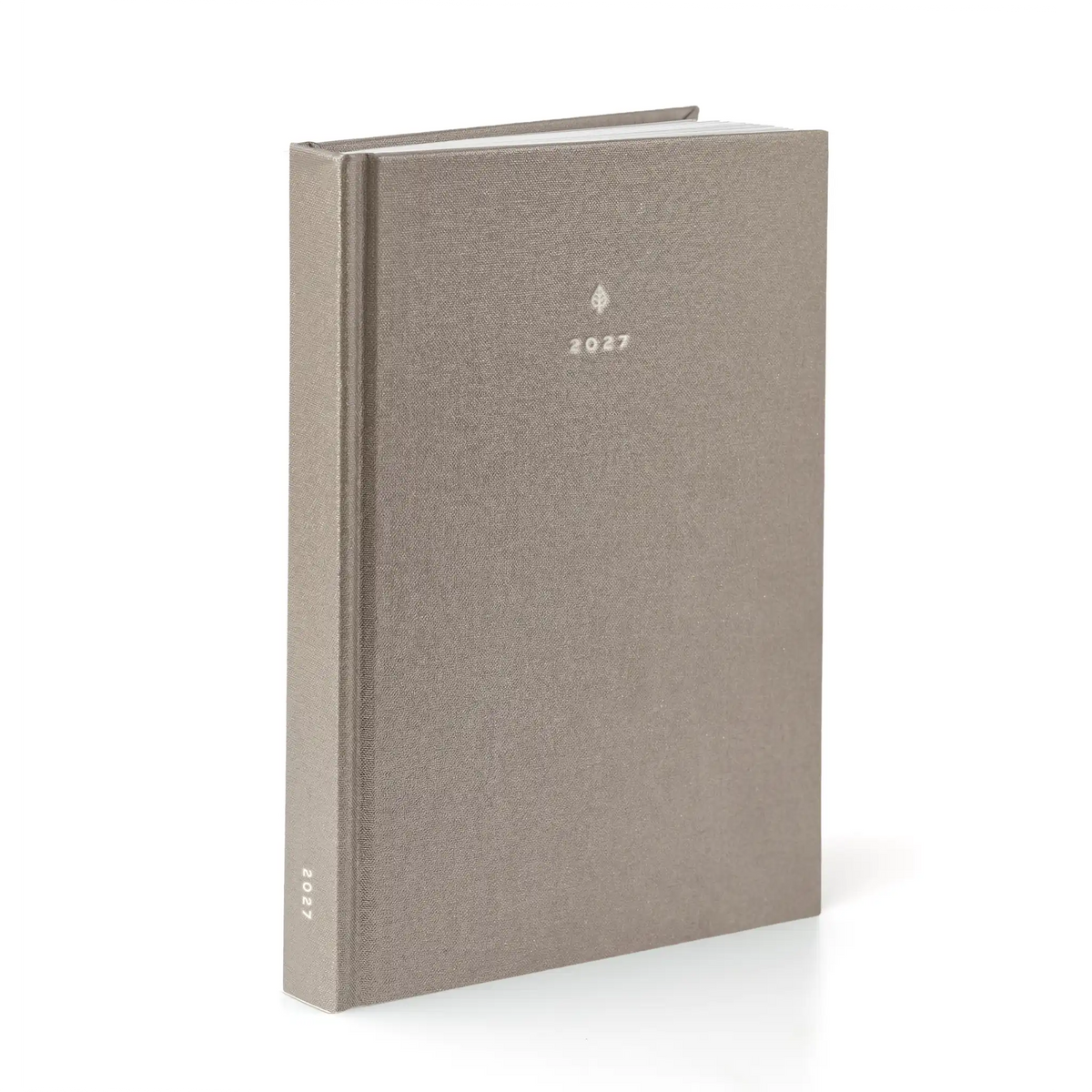 2027 A5 Minimalist Horizontal Planner (Hardcover, Heritage 120gsm) in Natural Pearl #color_natural pearl