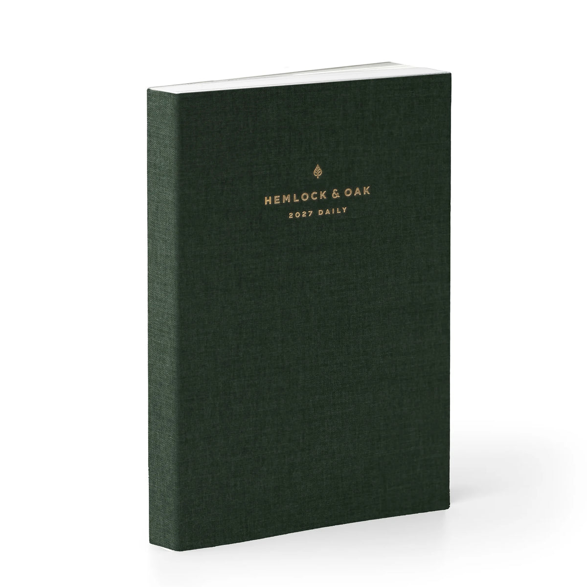 2027 Signature Daily Planner (Cloth Flex, A5+, Archivist 70gsm) in Woodlands #color_woodlands