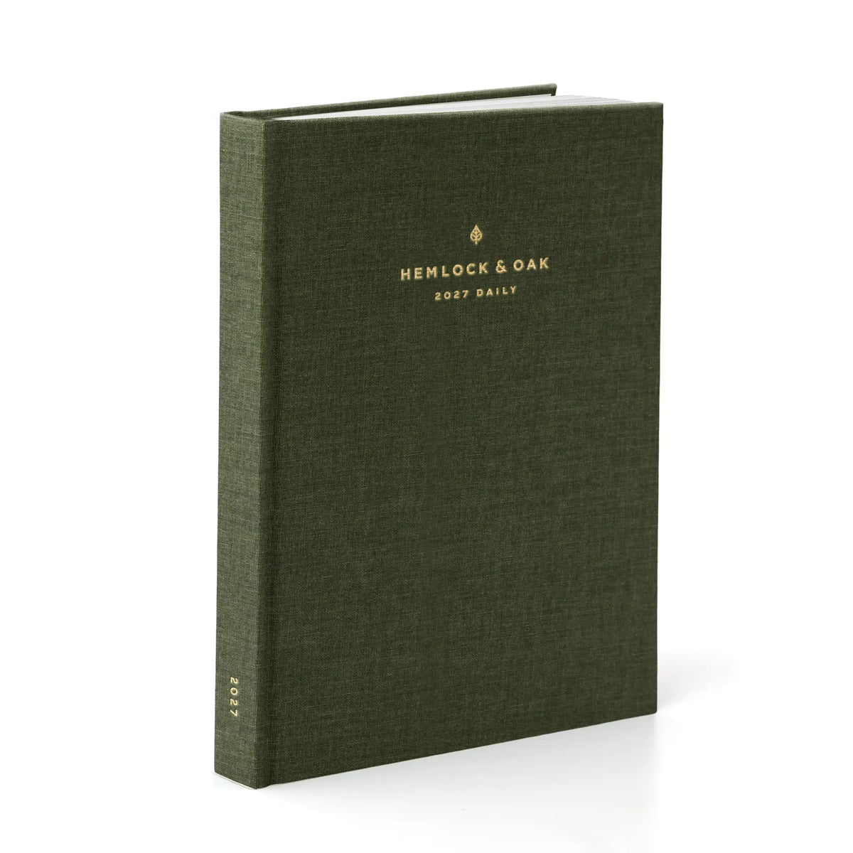2027 Signature Daily Planner (Hardcover, A5+, Archivist 70gsm) in Moss #color_moss