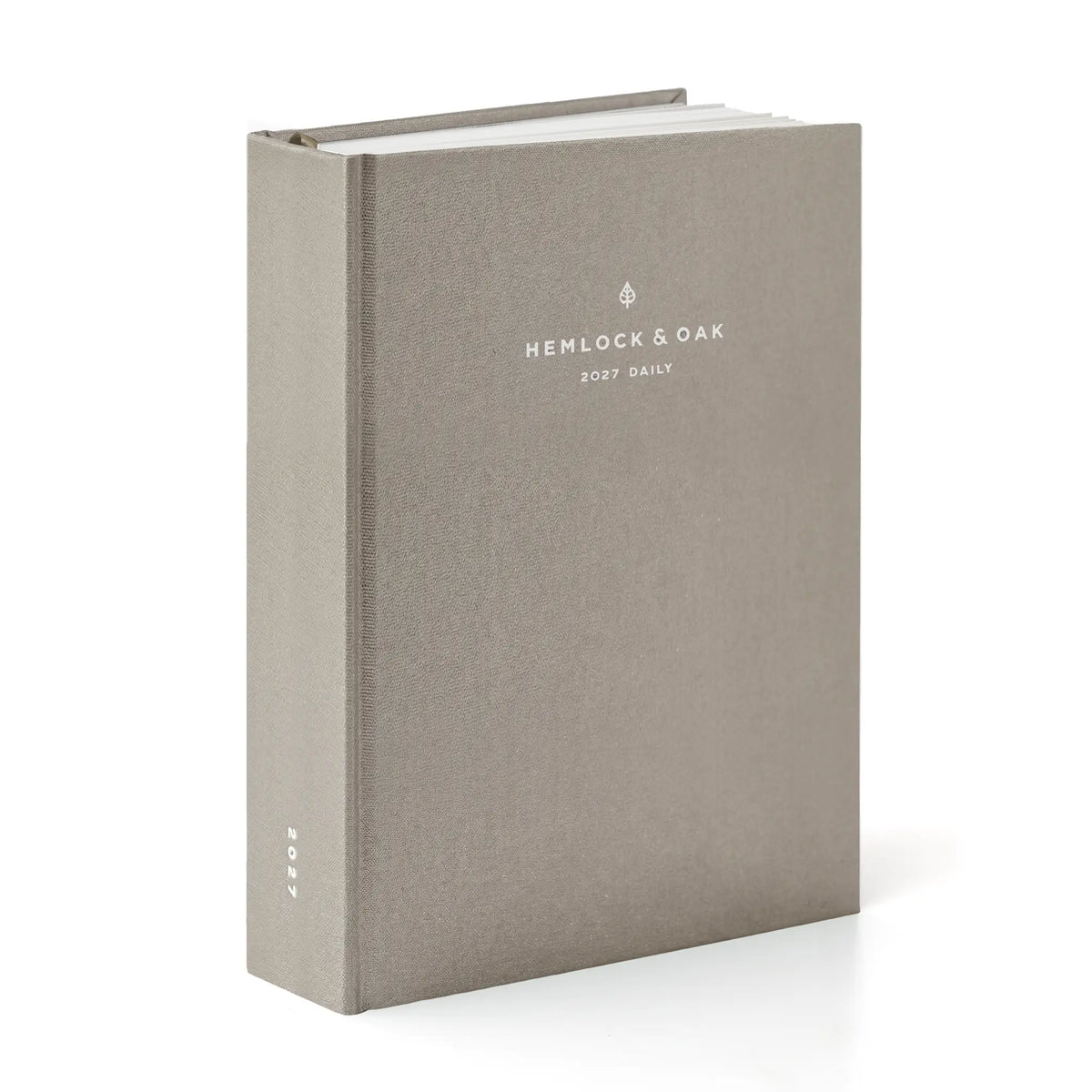 2027 Minimalist Daily Planner (Hardcover, Heritage 120gsm) in Natural Pearl #color_natural pearl