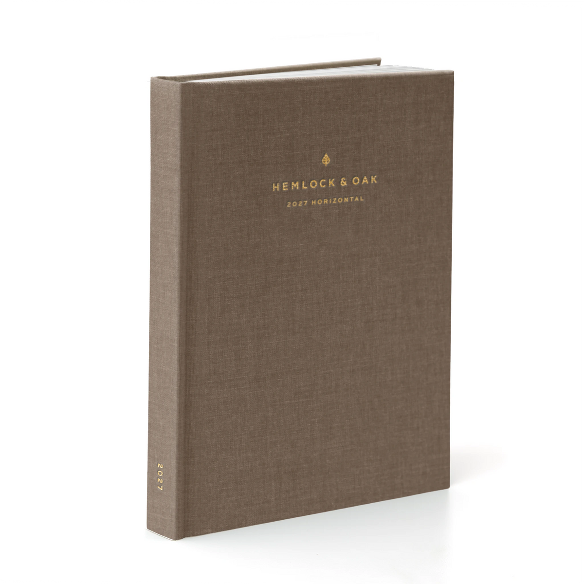 2027 Horizontal Planner (Hardcover, Heritage 120gsm) in Fawn #color_fawn