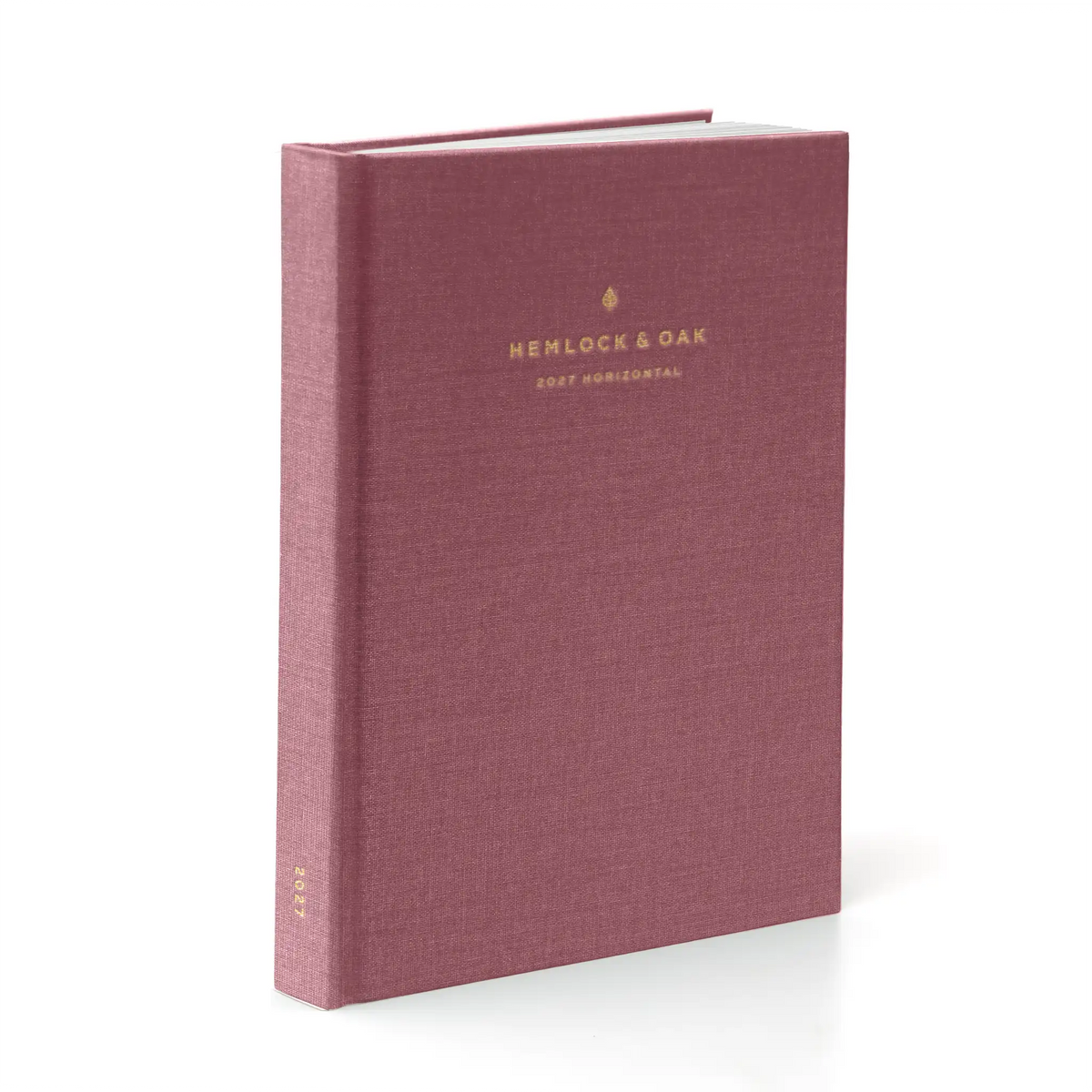2027 Horizontal Planner (Hardcover, Heritage 120gsm) in Wild Rose #color_wild rose