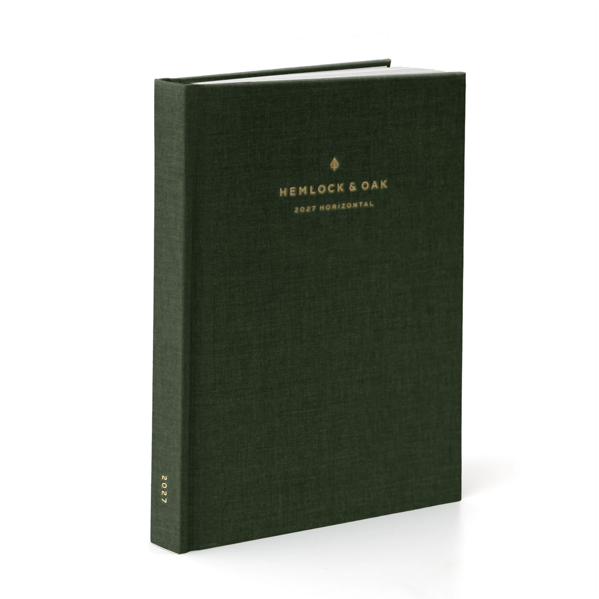 2027 Horizontal Planner (Hardcover, Heritage 120gsm) in Woodlands #color_woodlands