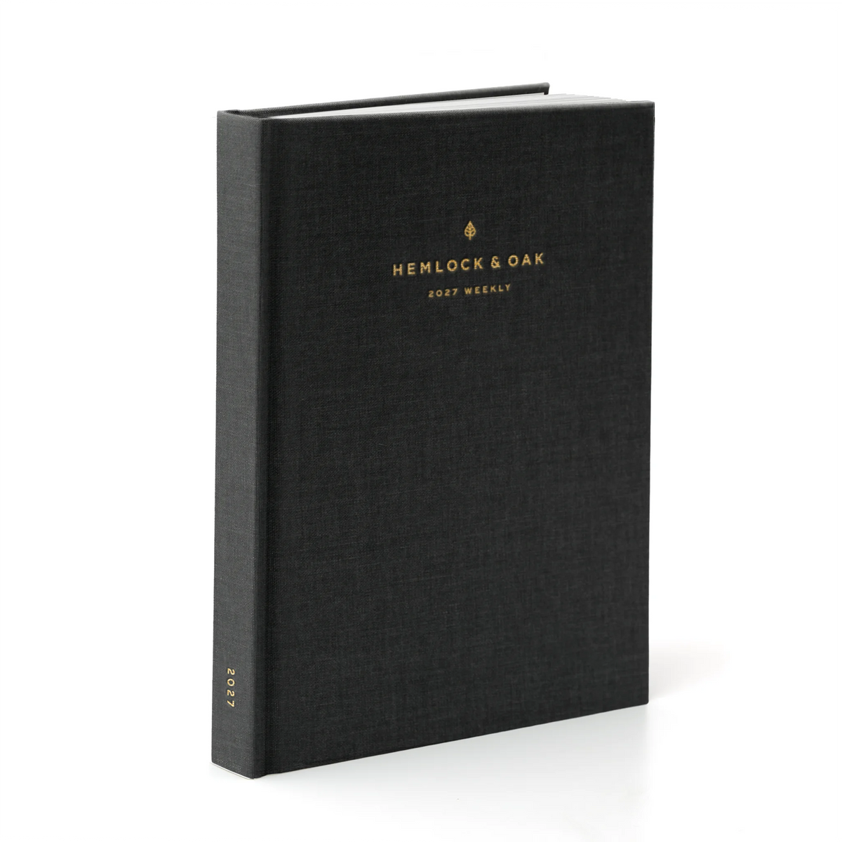2027 Weekly Planner (Hardcover, Vertical, Heritage 120gsm) in Charbon #color_charbon