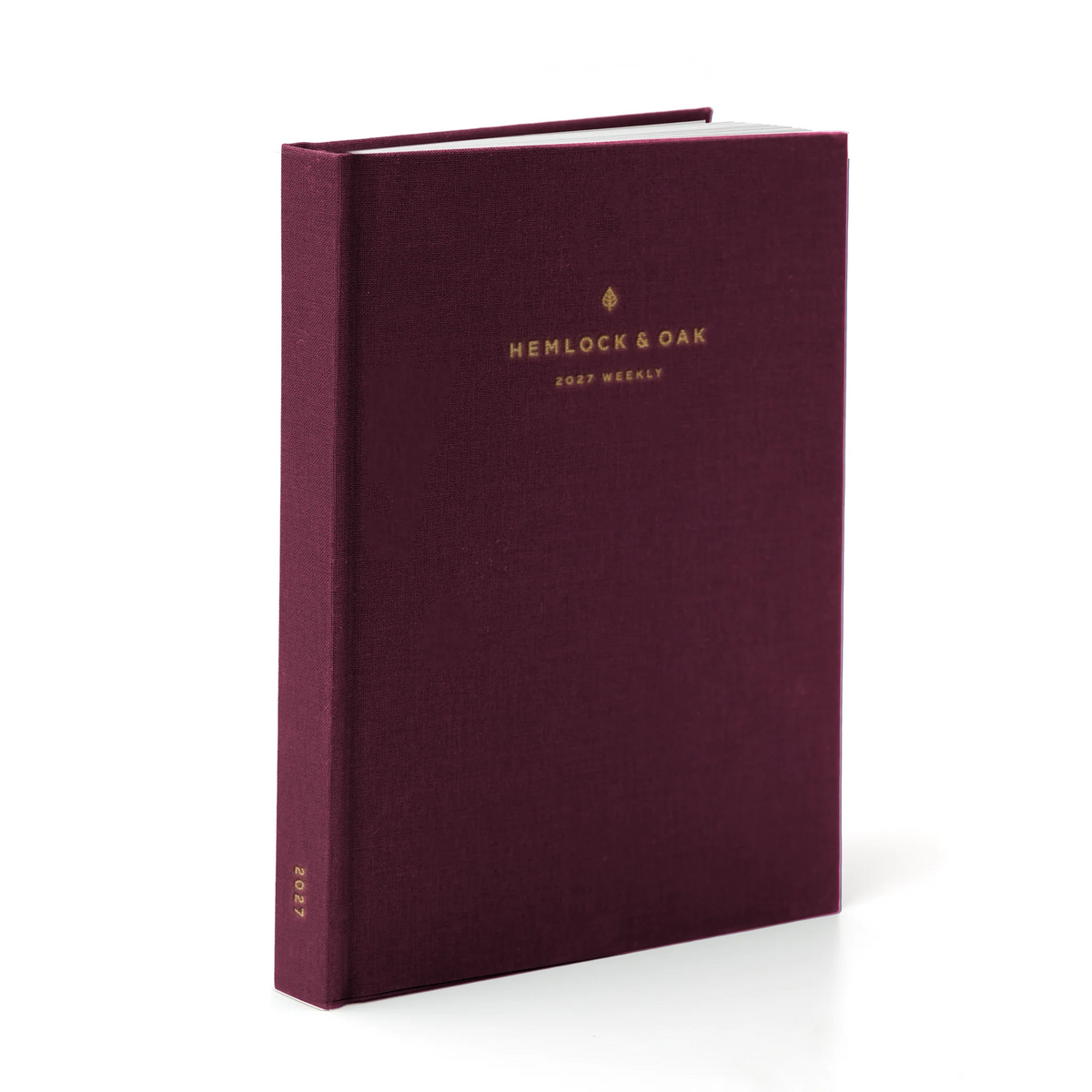 2027 Sunday Start Weekly Planner (Hardcover, Vertical, Heritage 120gsm) in Mulberry #color_mulberry