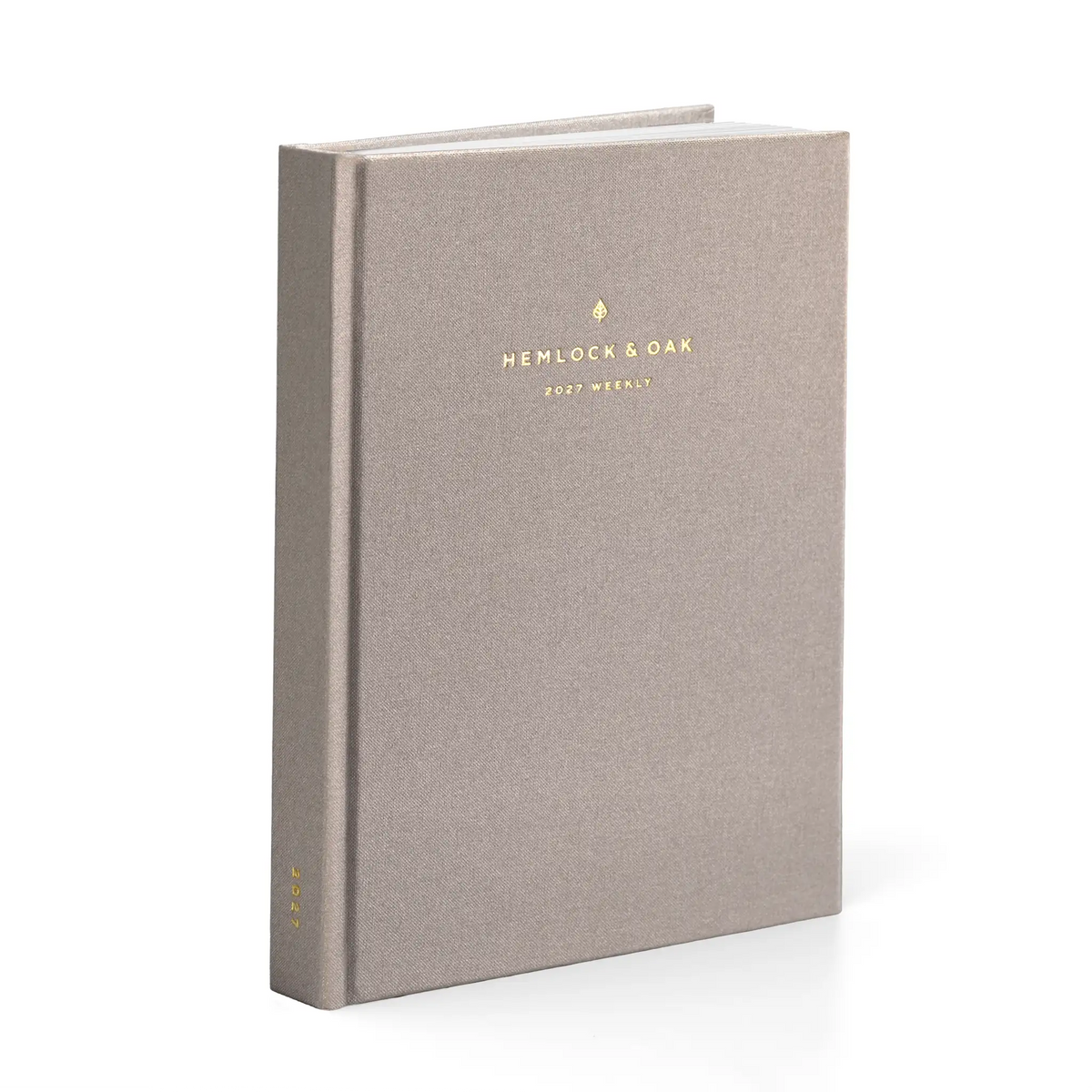 2027 Sunday Start Weekly Planner (Hardcover, Vertical, Heritage 120gsm) in Natural Pearl #color_natural pearl