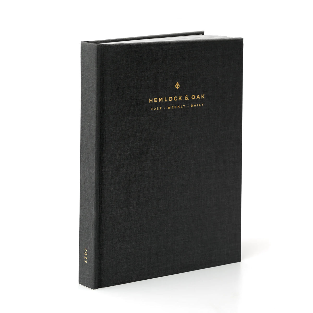 2027 Weekly & Daily Vertical Planner (Hardcover, 70gsm) in Charbon #color_charbon