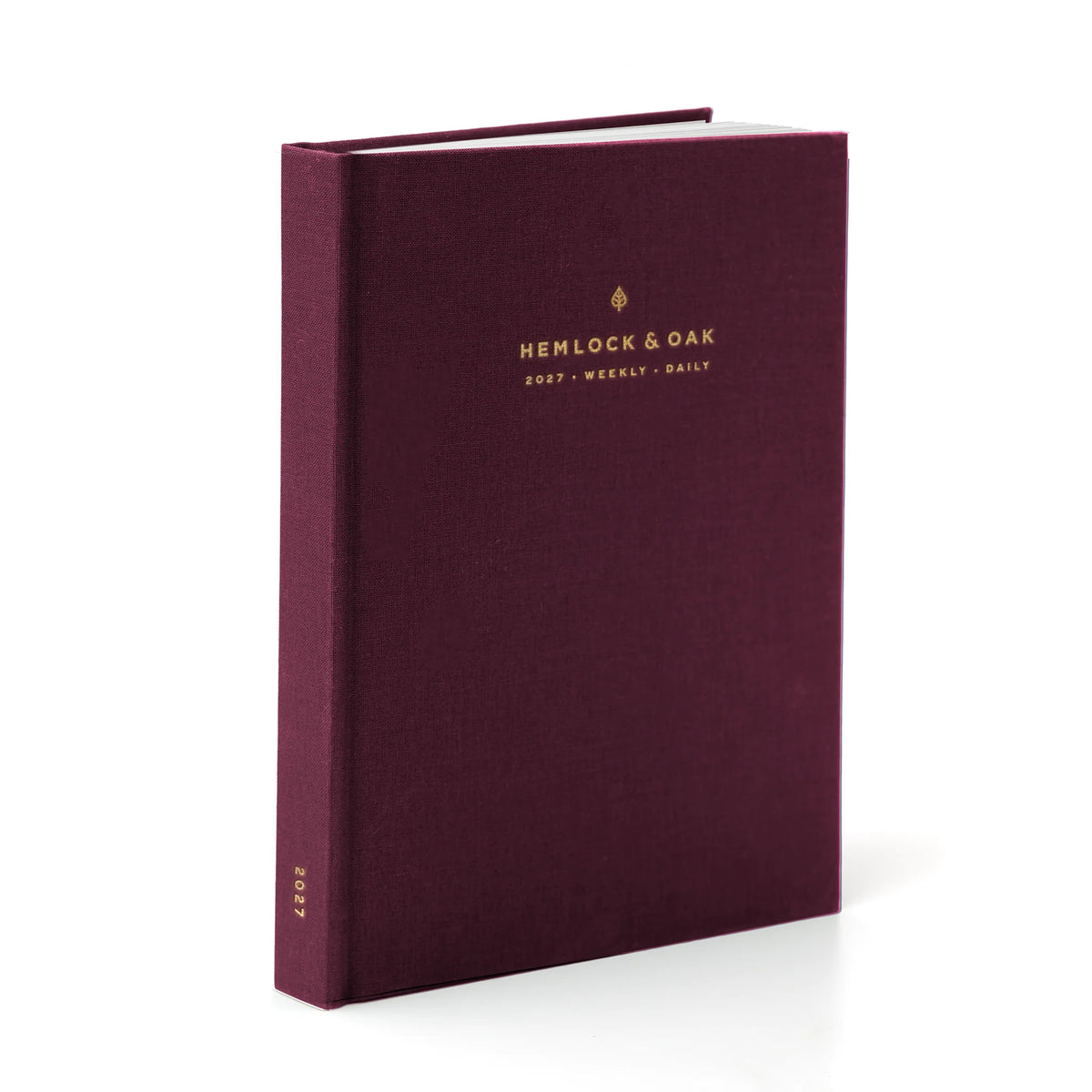 2027 Weekly & Daily Vertical Planner (Hardcover, 70gsm) in Mulberry #color_mulberry