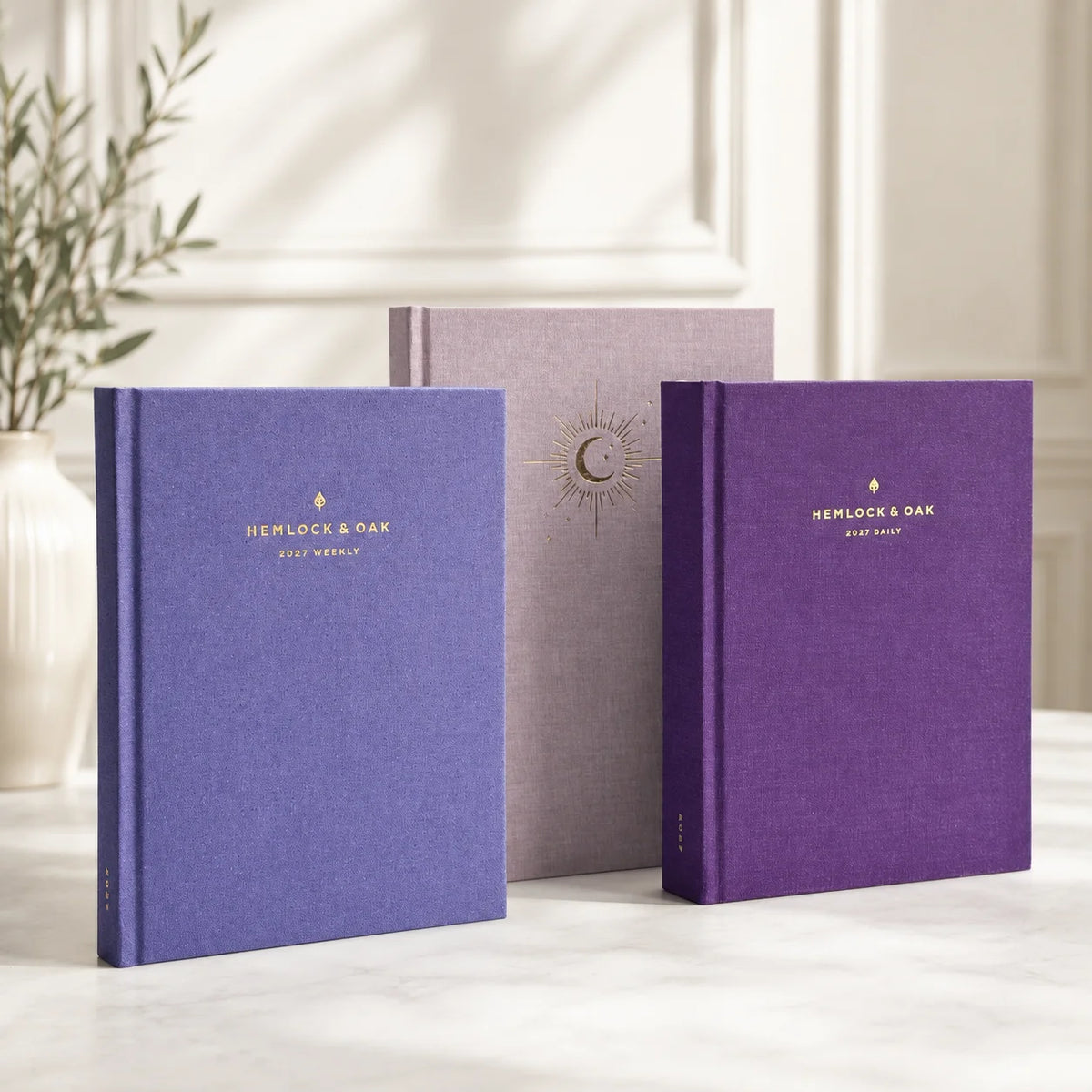 2027 Violet Hour Planner Bundle with Lunar Graph Notebook #foil type_lunar