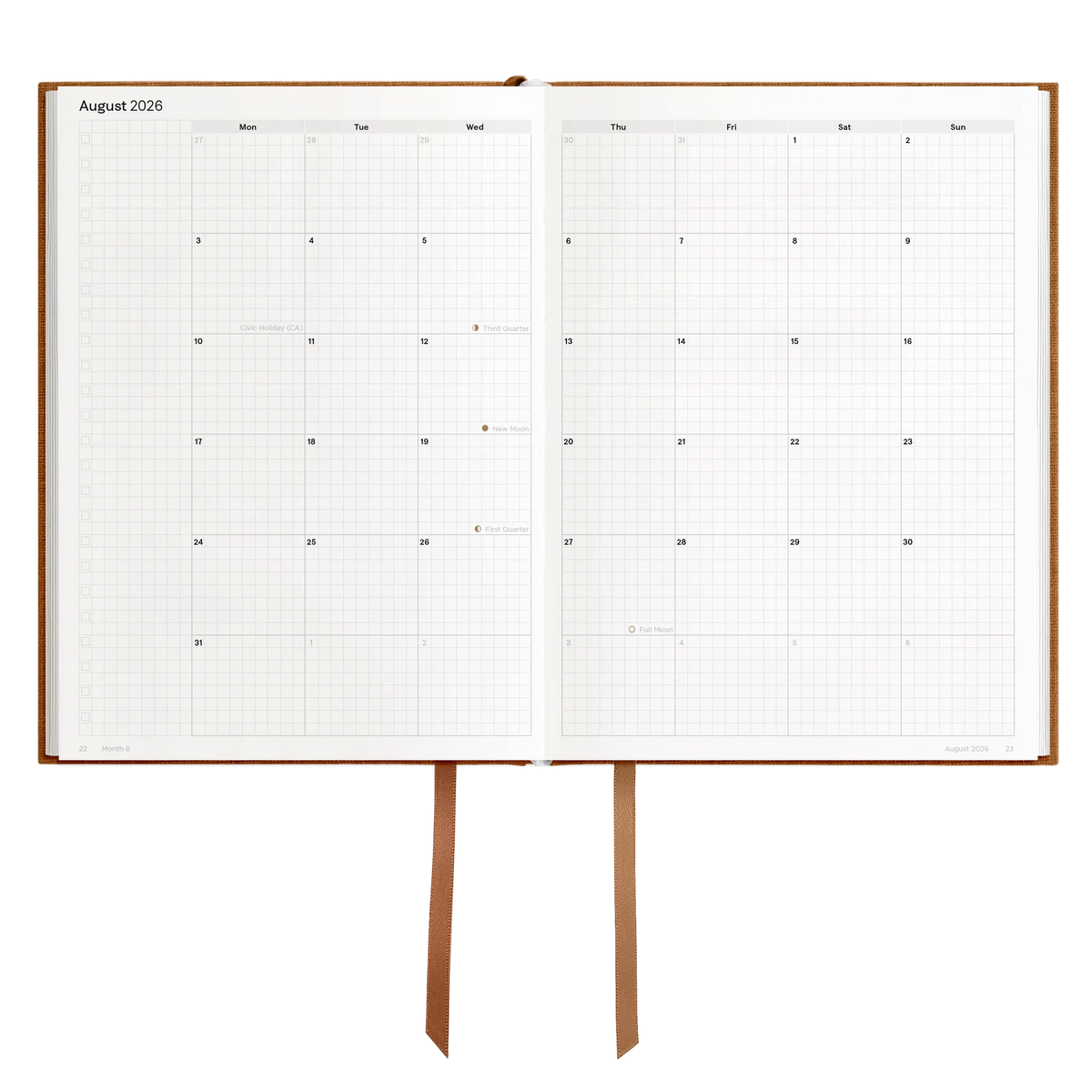 Hemlock & Oak dated planners in Autumnal #color_autumnal