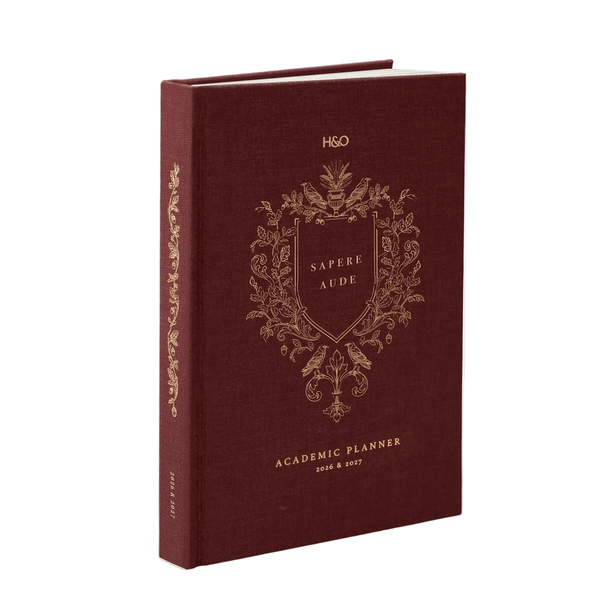 26-27 Academic Planner Special Edition (Hardcover, A5, Archivist 70gsm) in Scarlet Oak #color_scarlet oak
