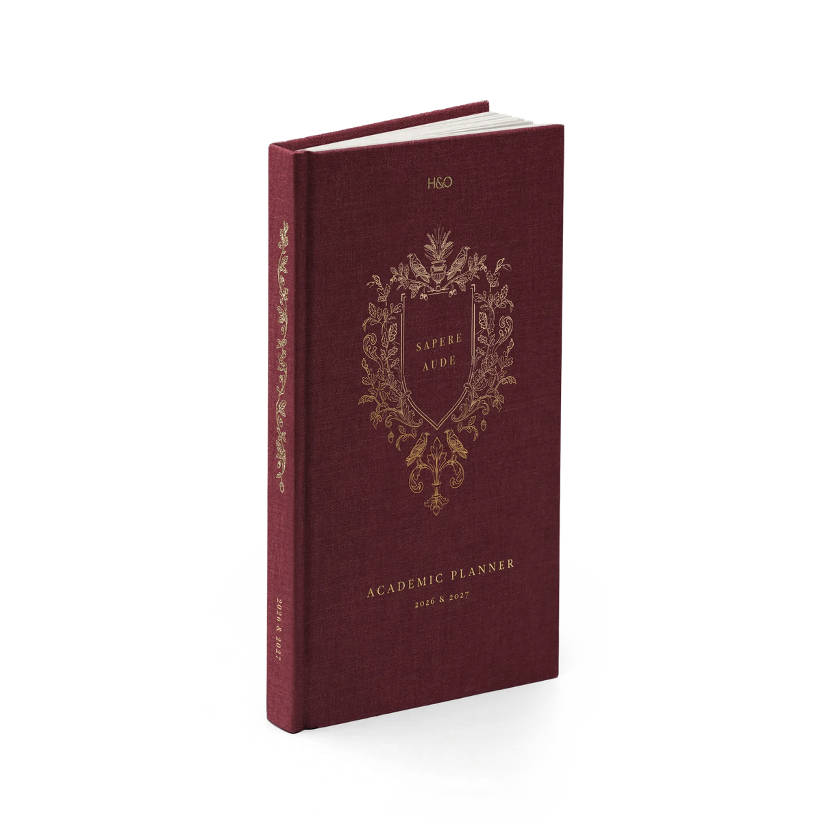 26-27 Academic Planner Special Edition (Hardcover, Compact, Archivist 70gsm) in Scarlet Oak #color_scarlet oak