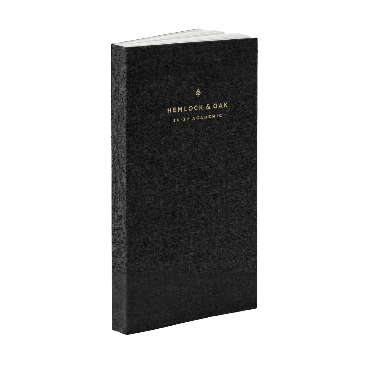 26-27 Academic Planner (Cloth Flex, Compact, Archivist 70gsm) in Charbon #color_charbon