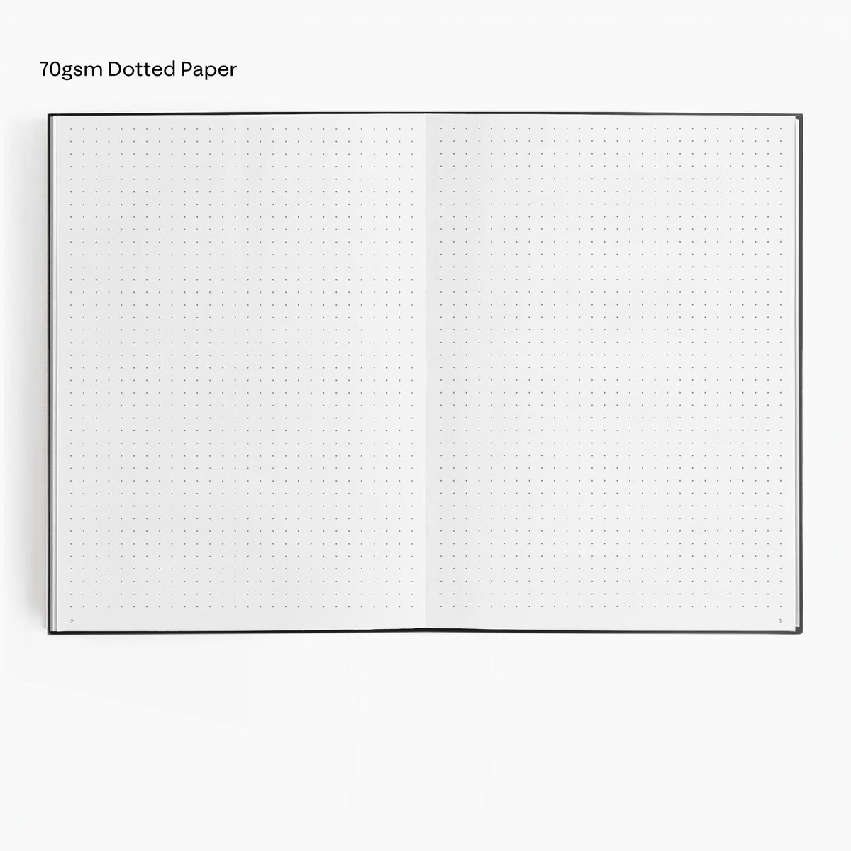 Dotted Notebook (No Foil, Paper Flex, 70gsm) in Charbon #color_charbon