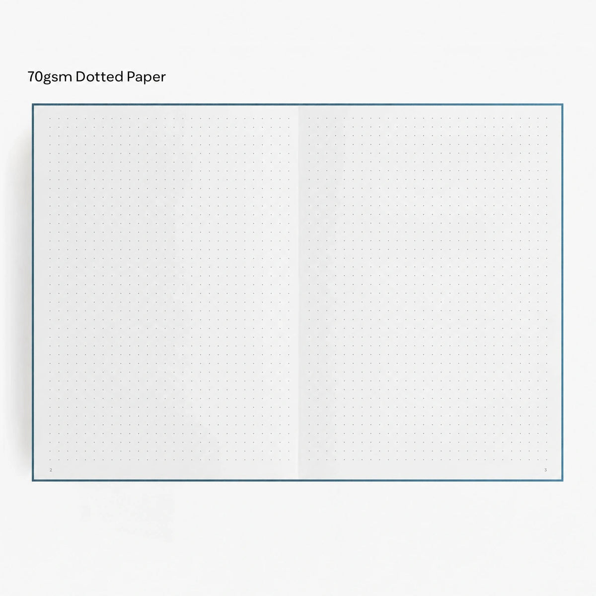 Dotted Notebook (No Foil, Cloth Flex, 70gsm) in Riviere #color_riviere