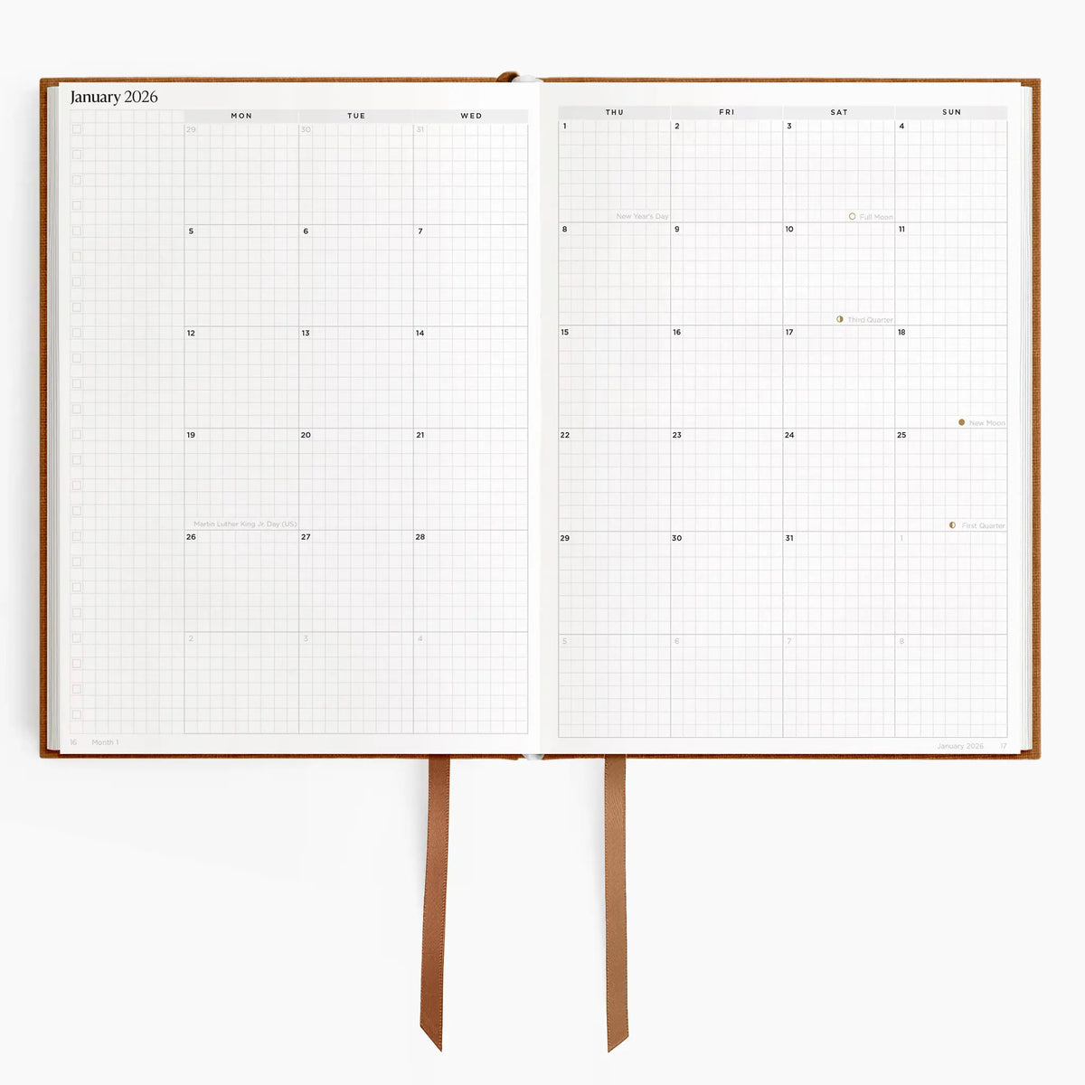 Hemlock & Oak dated planners in Autumnal #color_autumnal