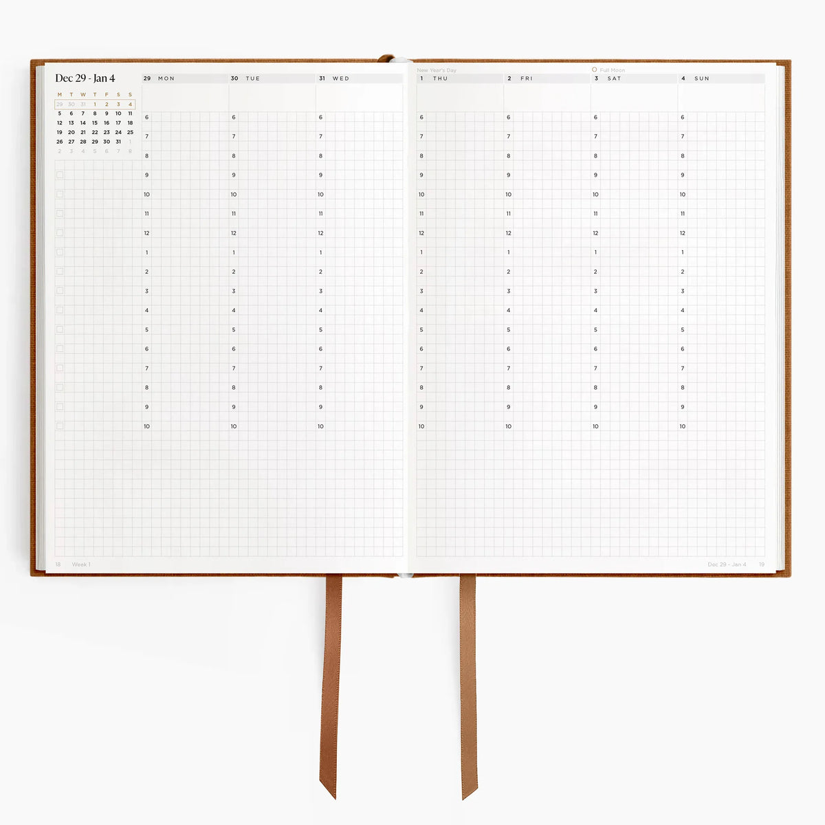 2026 A5 Minimalist Vertical Planner (Hardcover) in Autumnal #color_autumnal