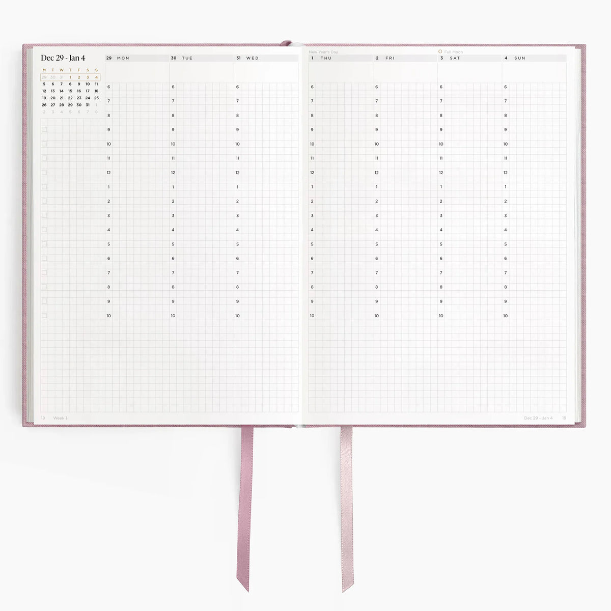 2026 A5 Minimalist Vertical Planner (Hardcover) in Blossomfield #color_blossomfield
