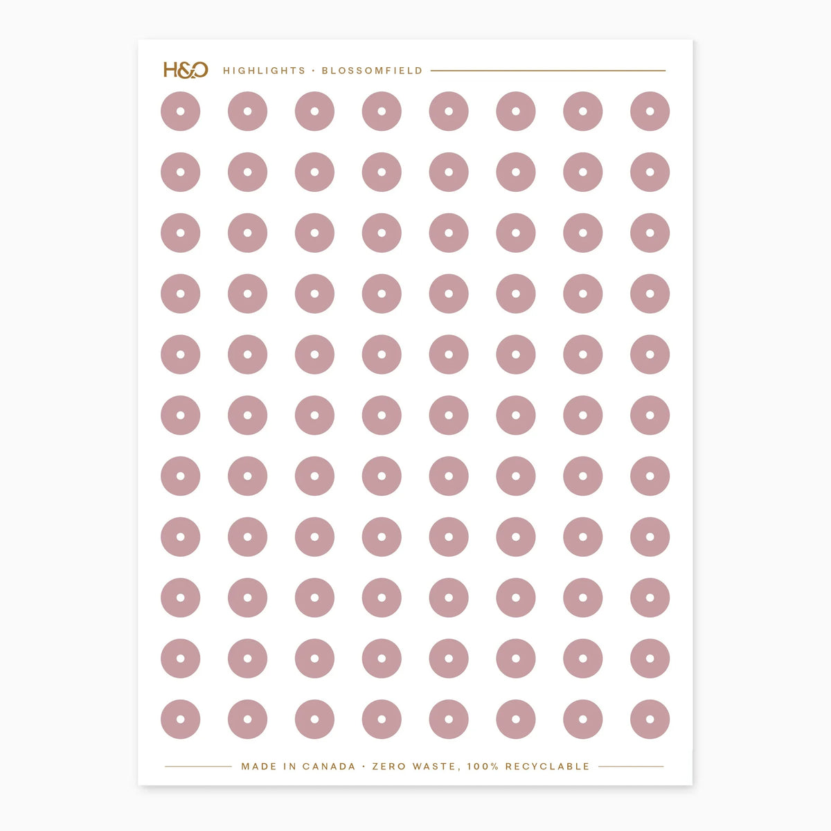 Highlights planner stickers in Blossomfield, Hemlock & Oak