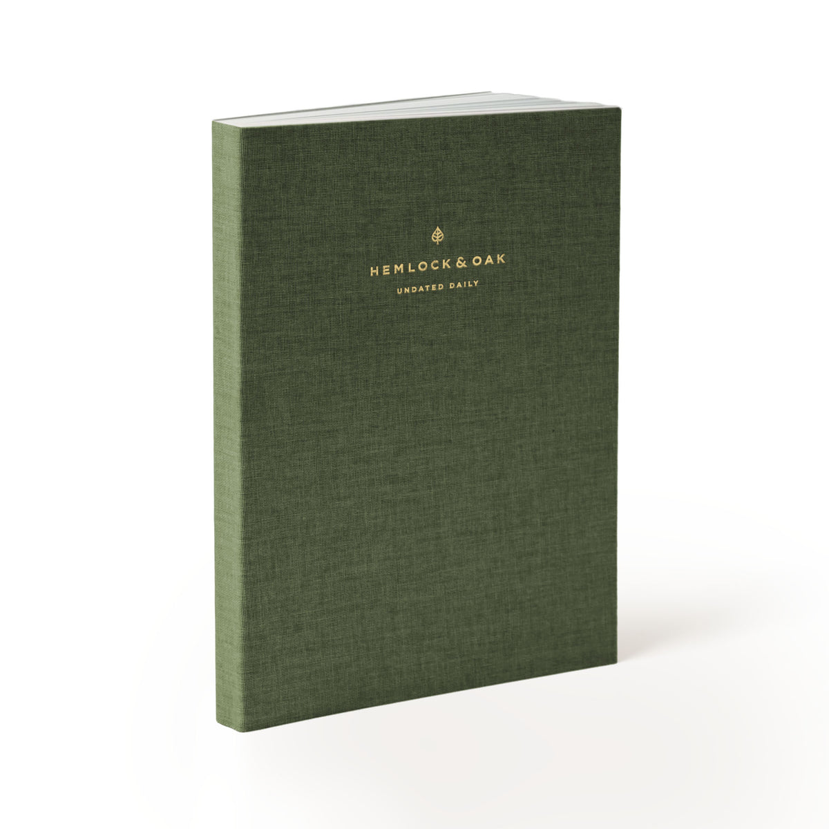 Undated Daily Planner (6-Month, Cloth Flex, 120gsm) in Moss #color_moss