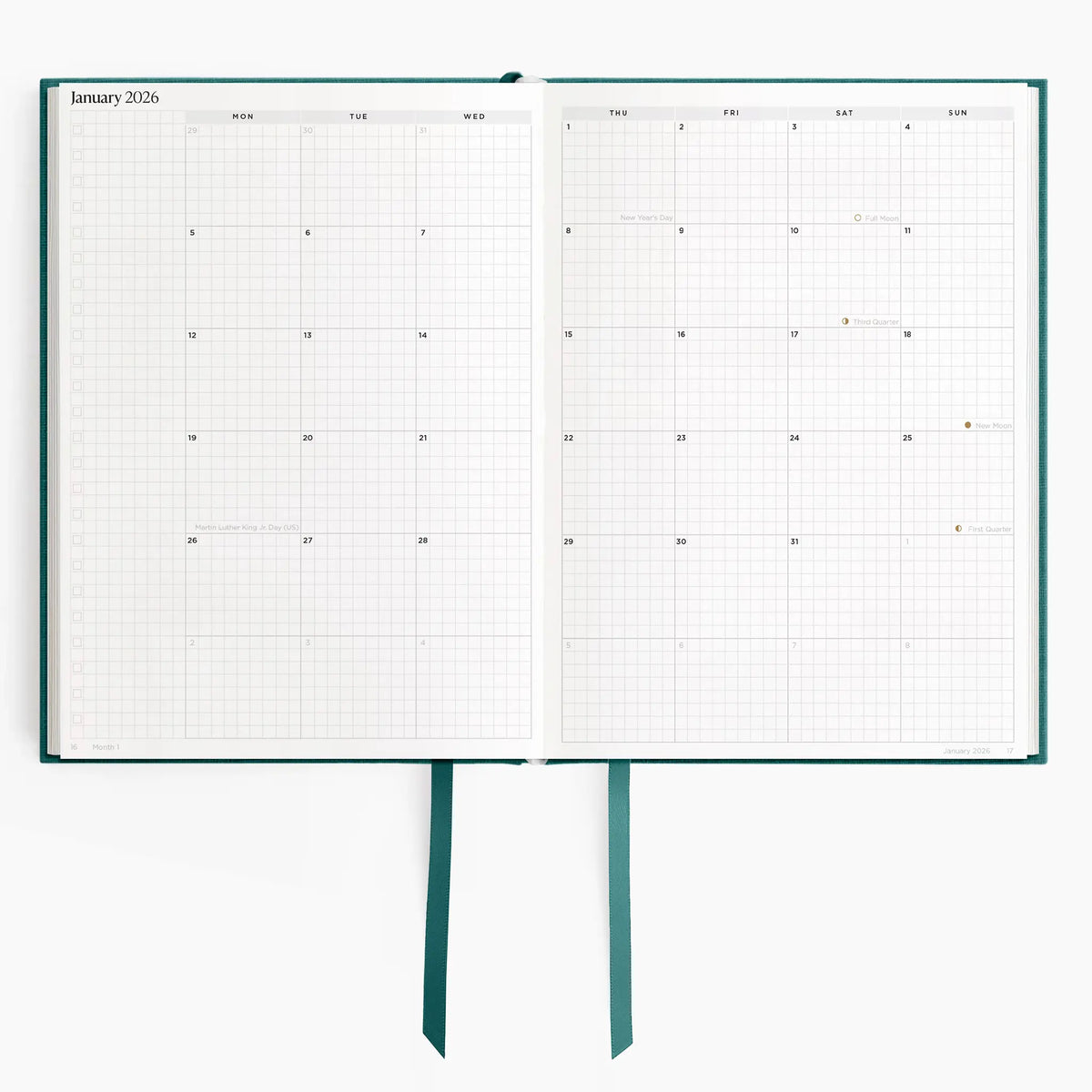 Hemlock & Oak dated planners in Enchanted Forest #color_enchanted forest