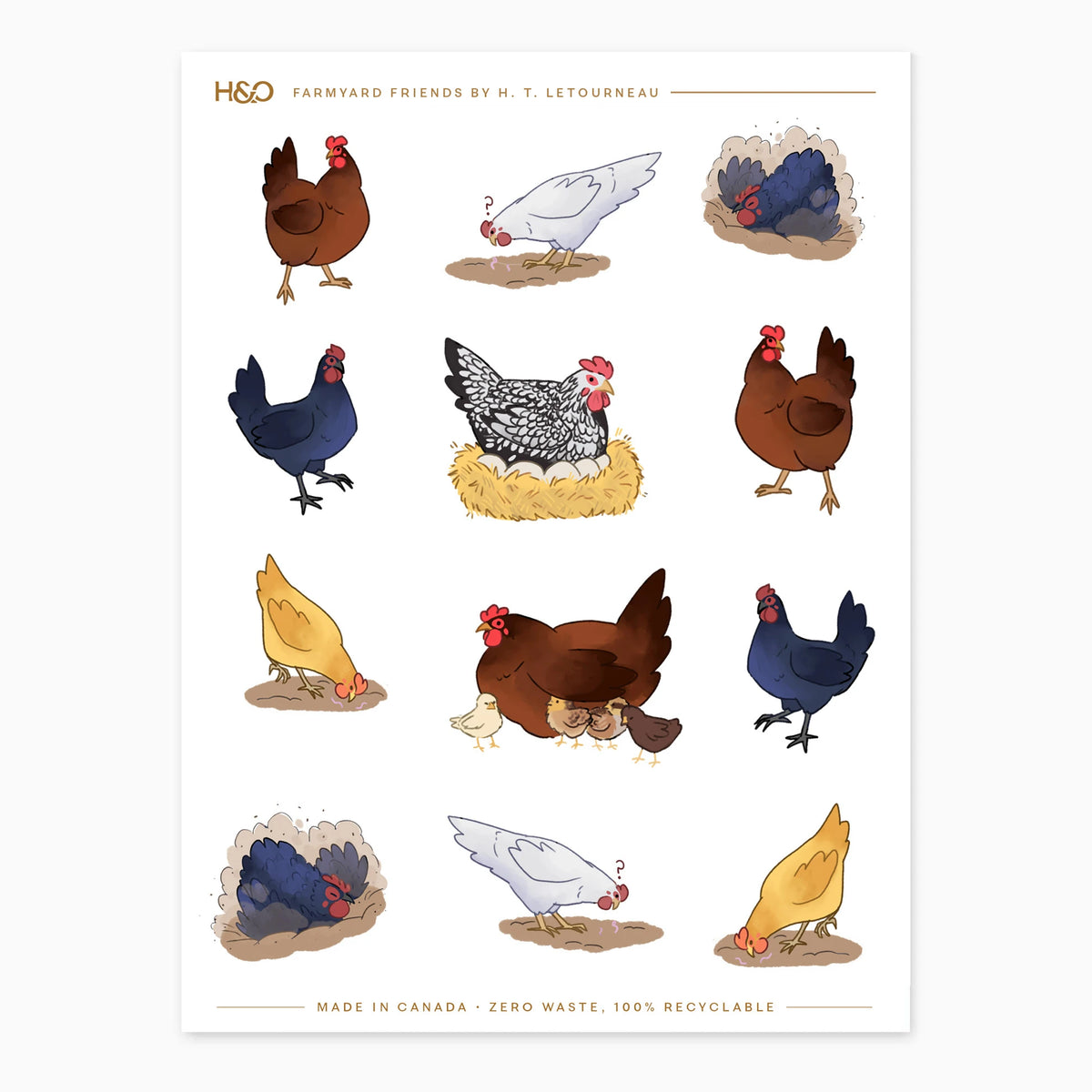 Farmyard Friends Stickers - detail view