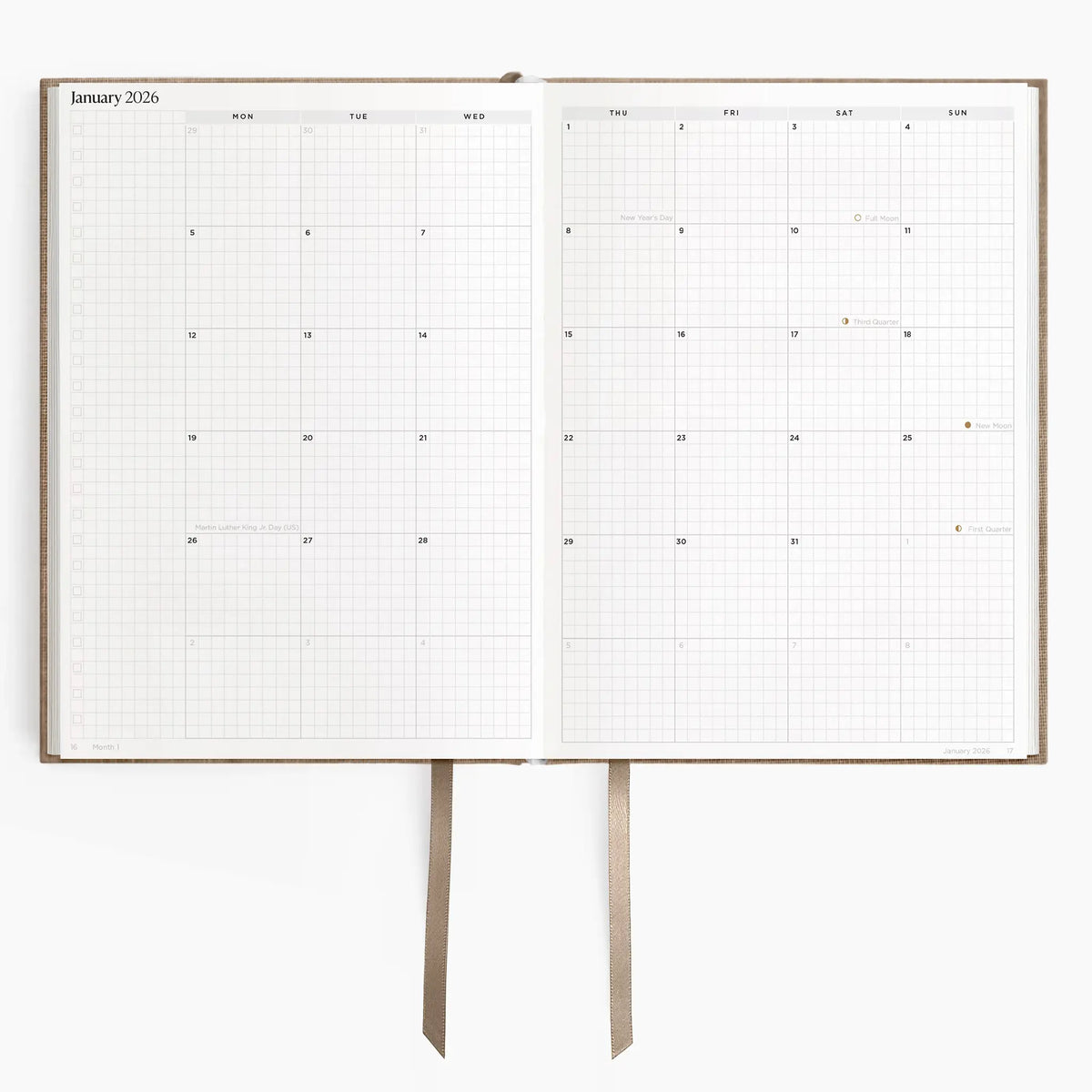 Hemlock & Oak dated planners in Fawn #color_fawn