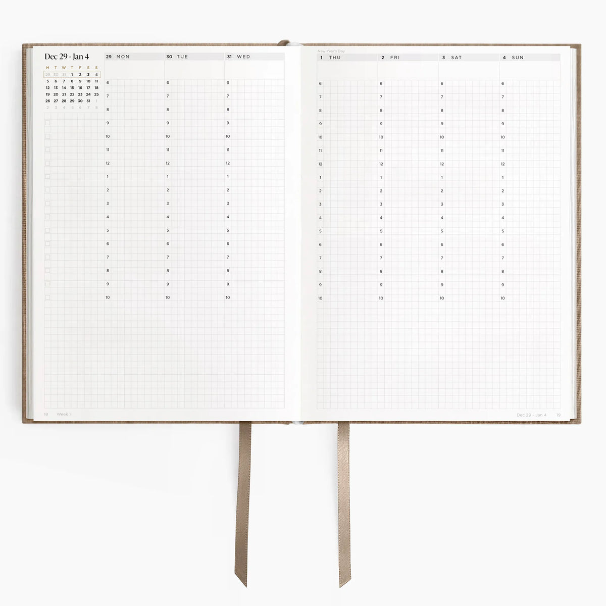 2026 B5 Minimalist Planner (Hardcover) in Fawn #color_fawn