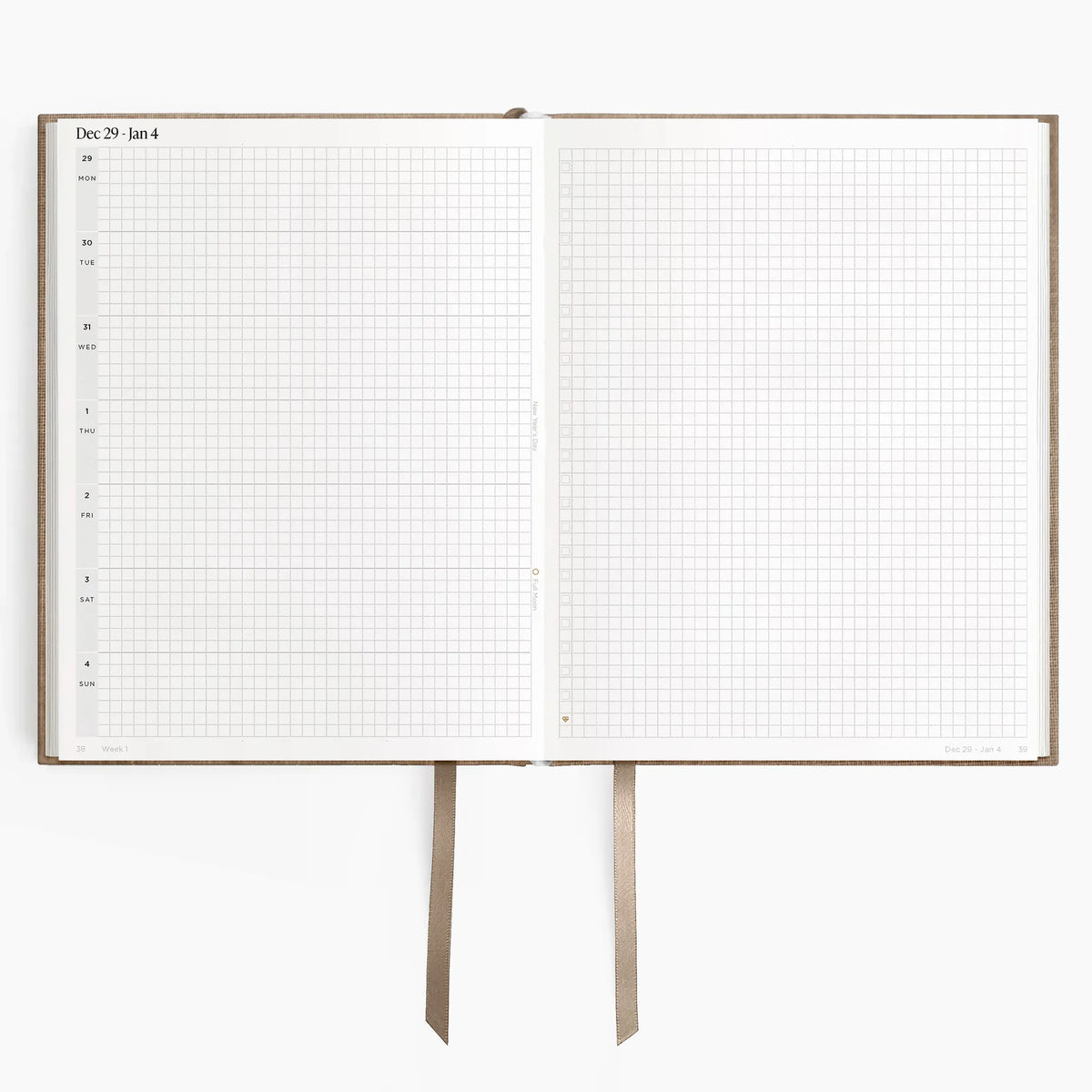 2026 Horizontal Planner (Hardcover) in Fawn #color_fawn