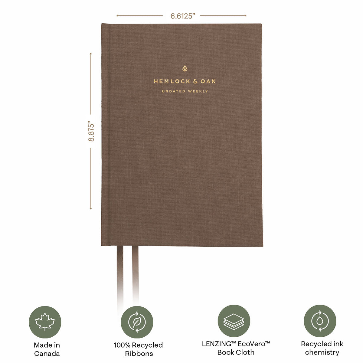 Hemlock & Oak undated planners in Fawn #color_fawn