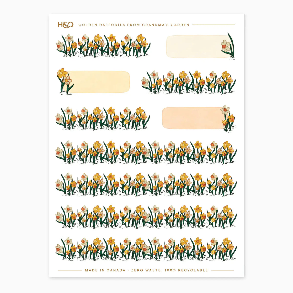 From Grandma's Garden Stickers in Golden Daffodil #color_golden daffodil