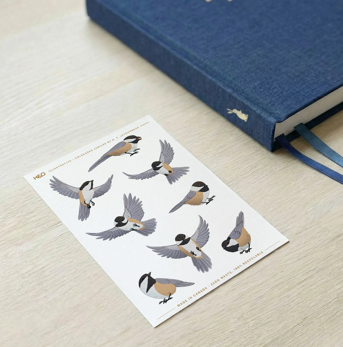 Chickadee Jubilee Stickers in Chestnut-Backed #color_chestnut-backed