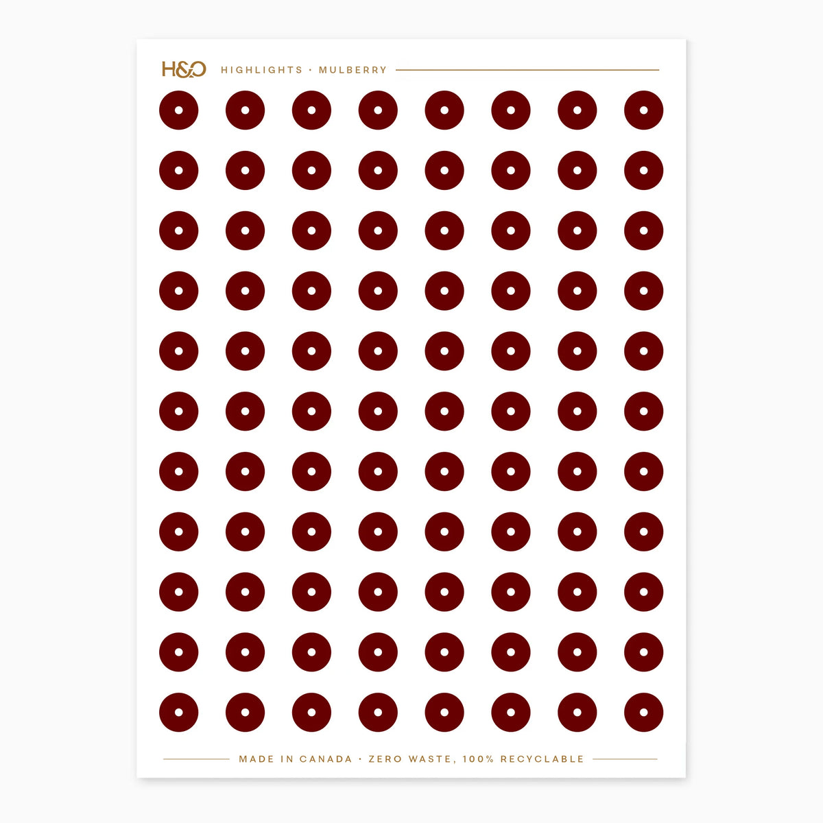 Highlights Stickers in Mulberry #color_mulberry