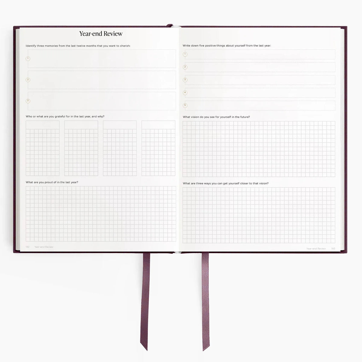 Hemlock & Oak dated planners in Plum #color_plum