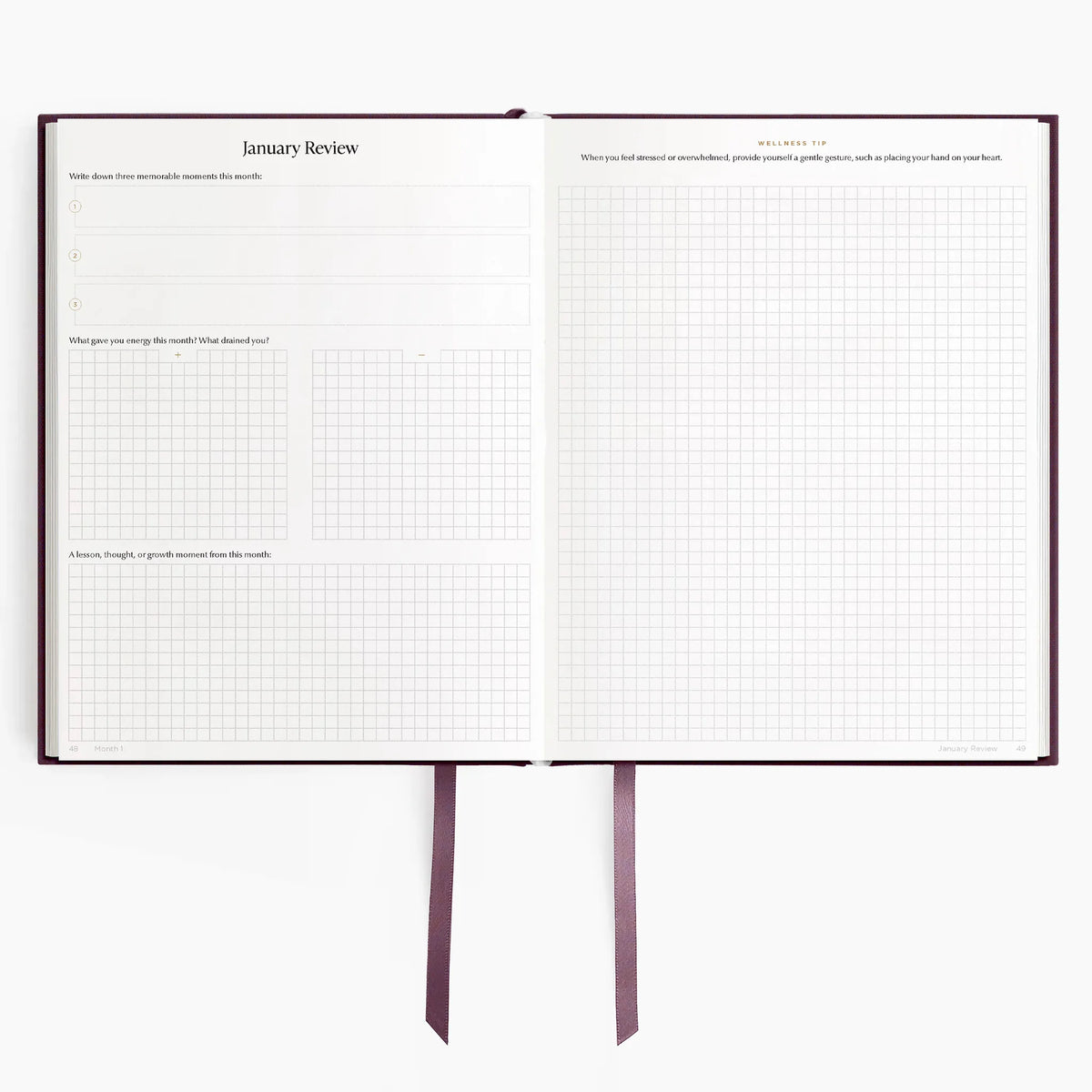 Hemlock & Oak dated planners in Plum #color_plum