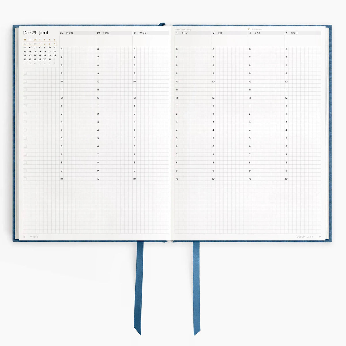Hemlock & Oak dated planners in Riviere #color_riviere