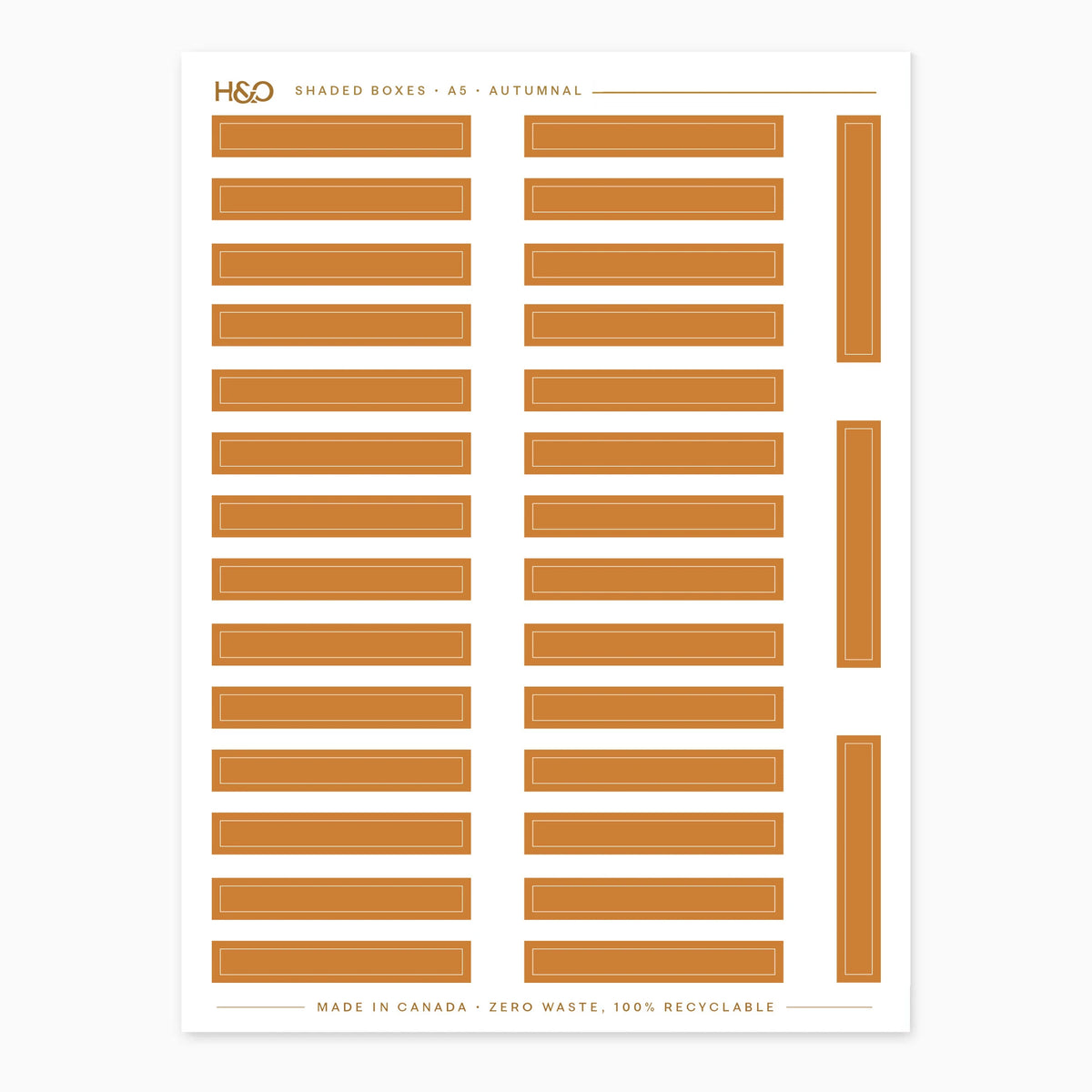 Shaded Box Stickers in Autumnal #color_autumnal