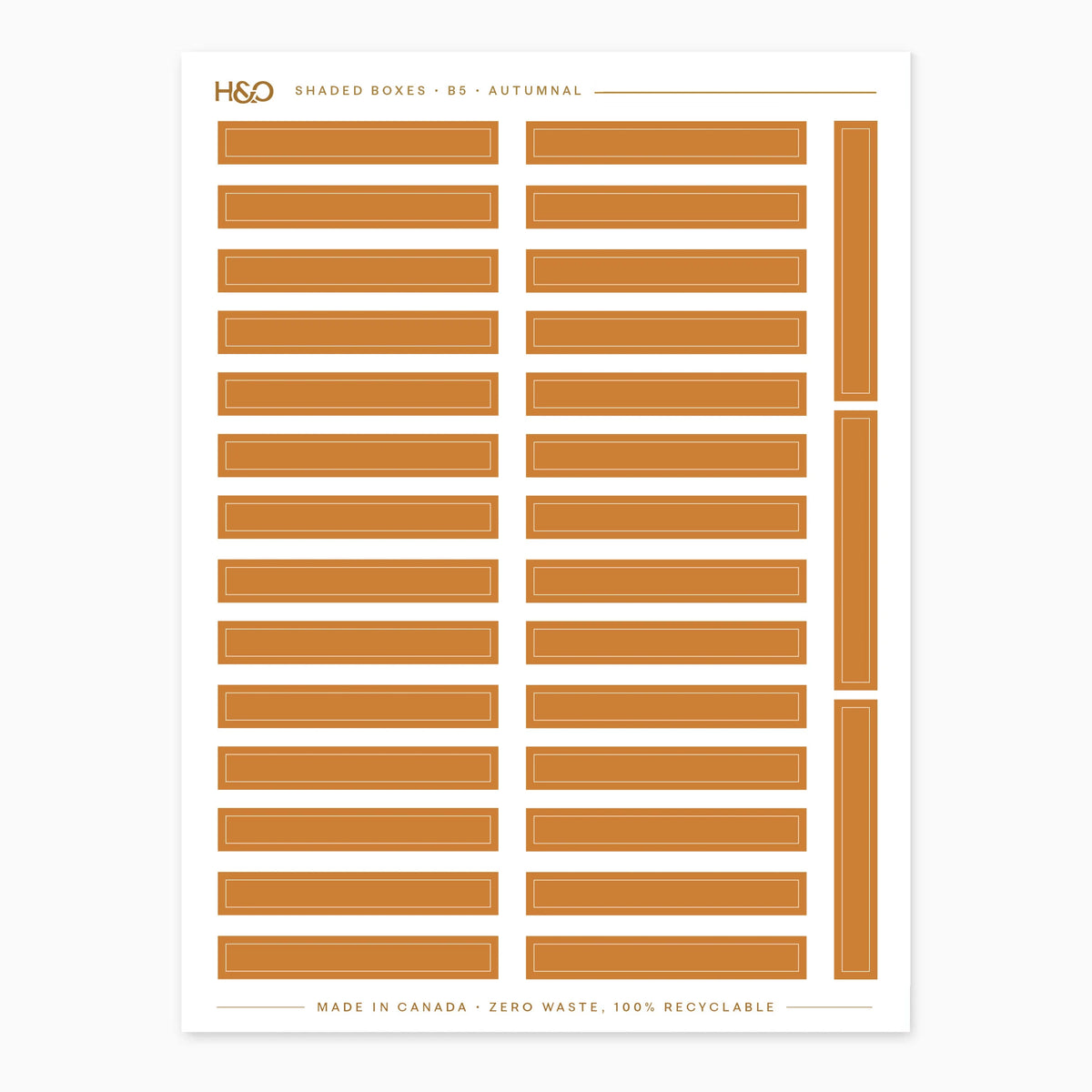 Shaded Box Stickers in Autumnal #color_autumnal