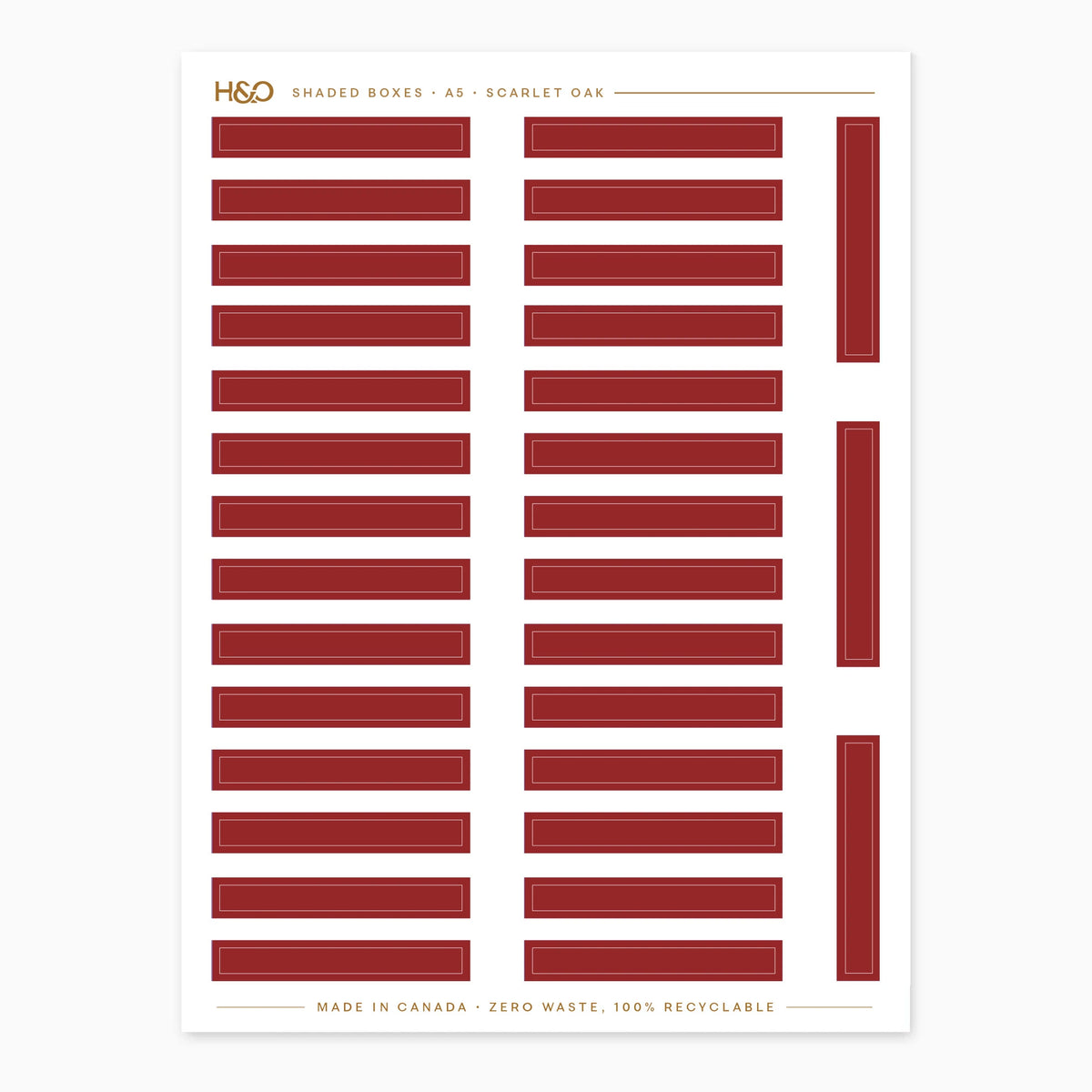 Shaded Box Stickers in Scarlet Oak #color_scarlet oak