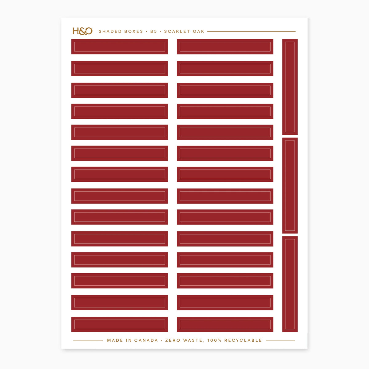 Shaded Box Stickers in Scarlet Oak #color_scarlet oak