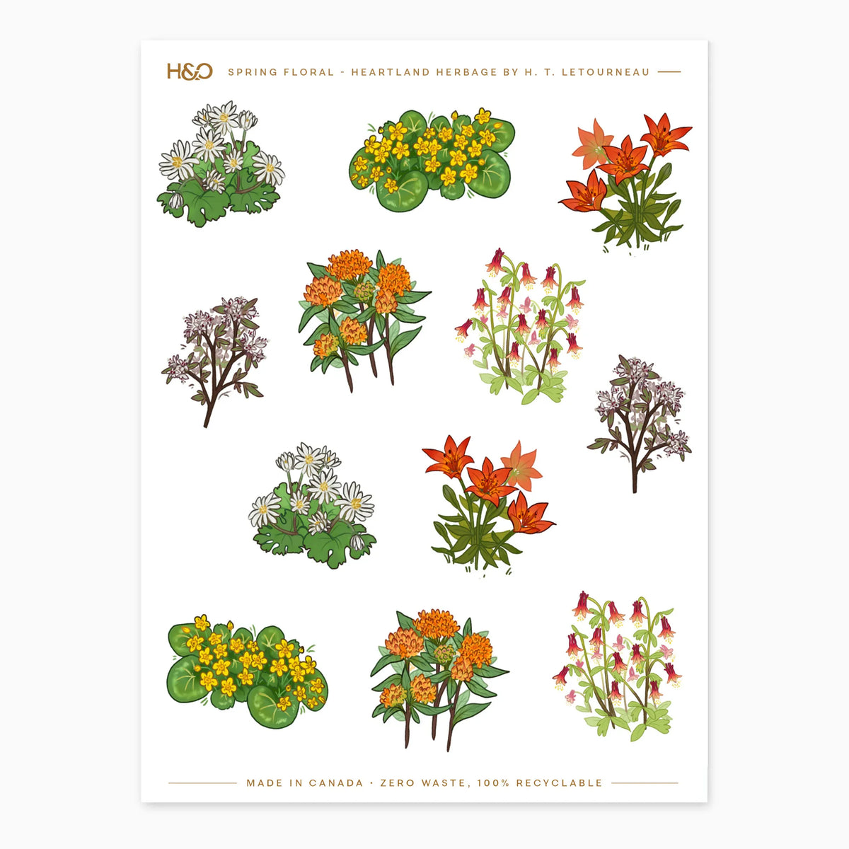 Spring Florals - Heartland Herbage Stickers in Spring #color_spring