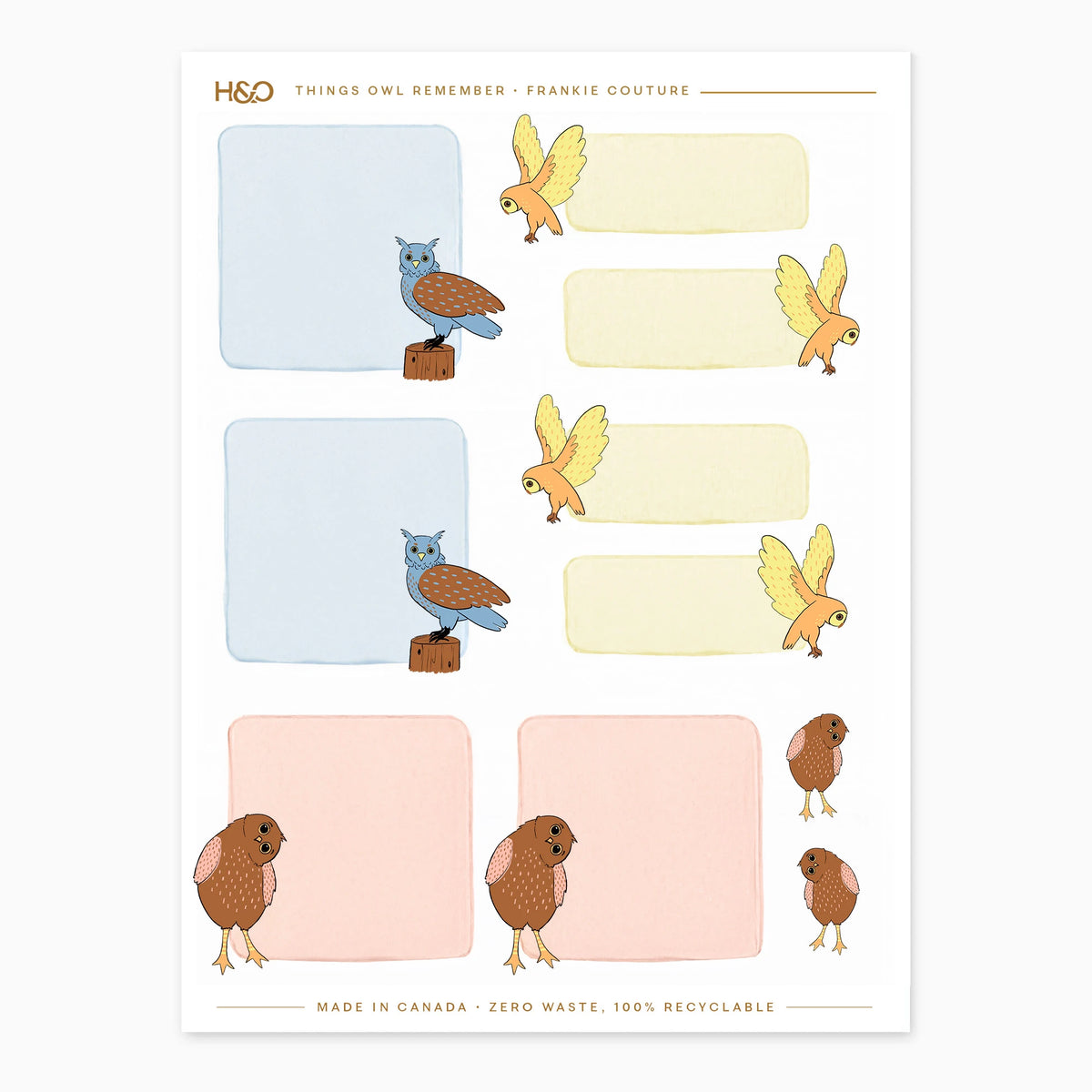 Things Owl Remember Stickers - Planner Stickers