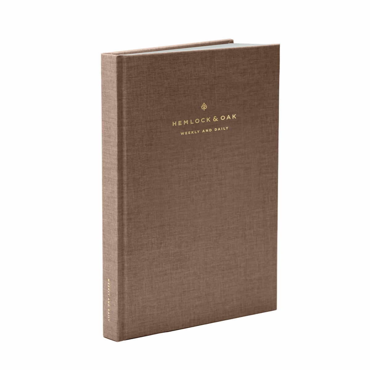 Undated Weekly & Daily Planner (12-Month, Hardcover, 70gsm) in Fawn #color_fawn