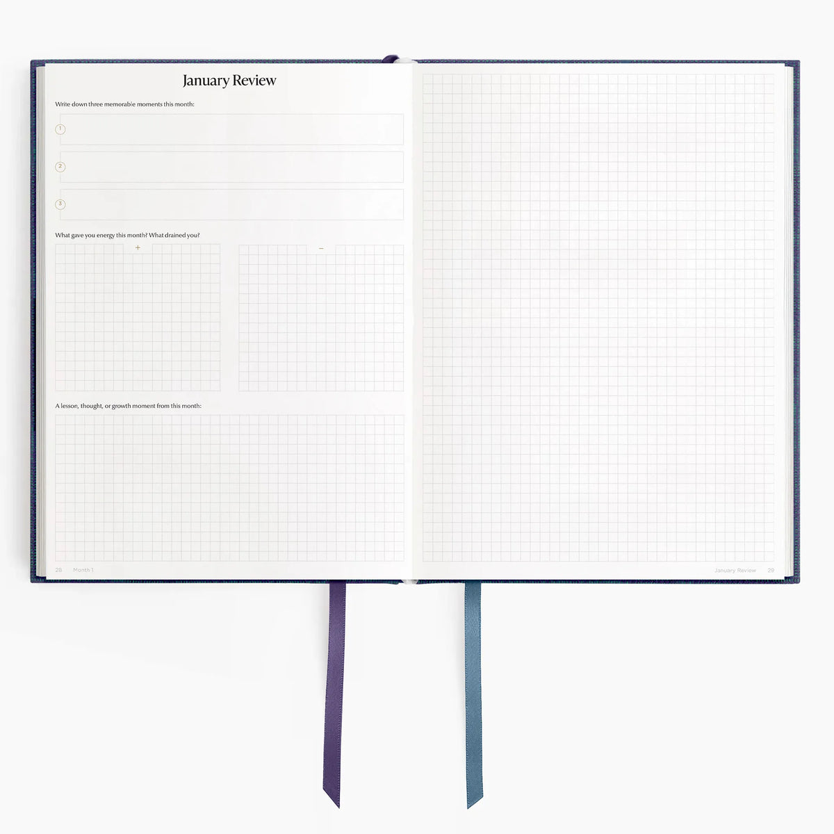 Hemlock & Oak dated planners in Wild Indigo #color_wild indigo