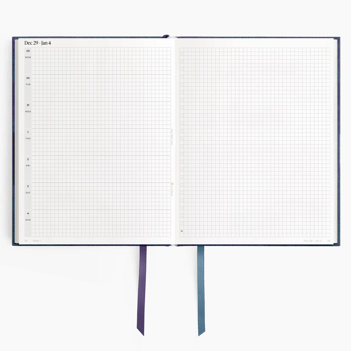 2026 Horizontal Planner (Hardcover) in Wild Indigo #color_wild indigo