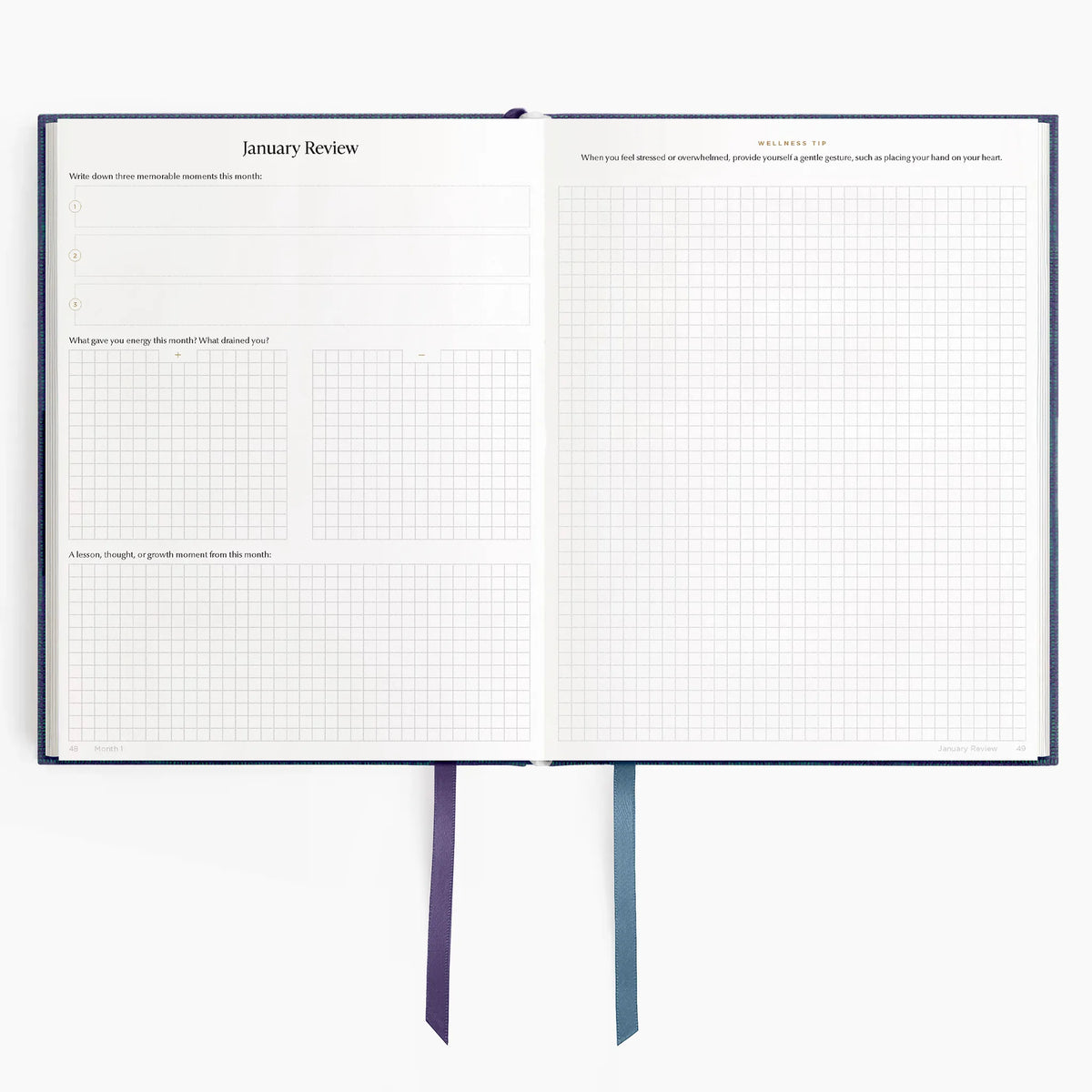 Hemlock & Oak dated planners in Wild Indigo #color_wild indigo