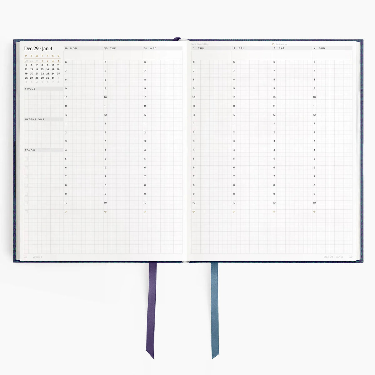 2026 Weekly Planner (Hardcover) in Wild Indigo #color_wild indigo