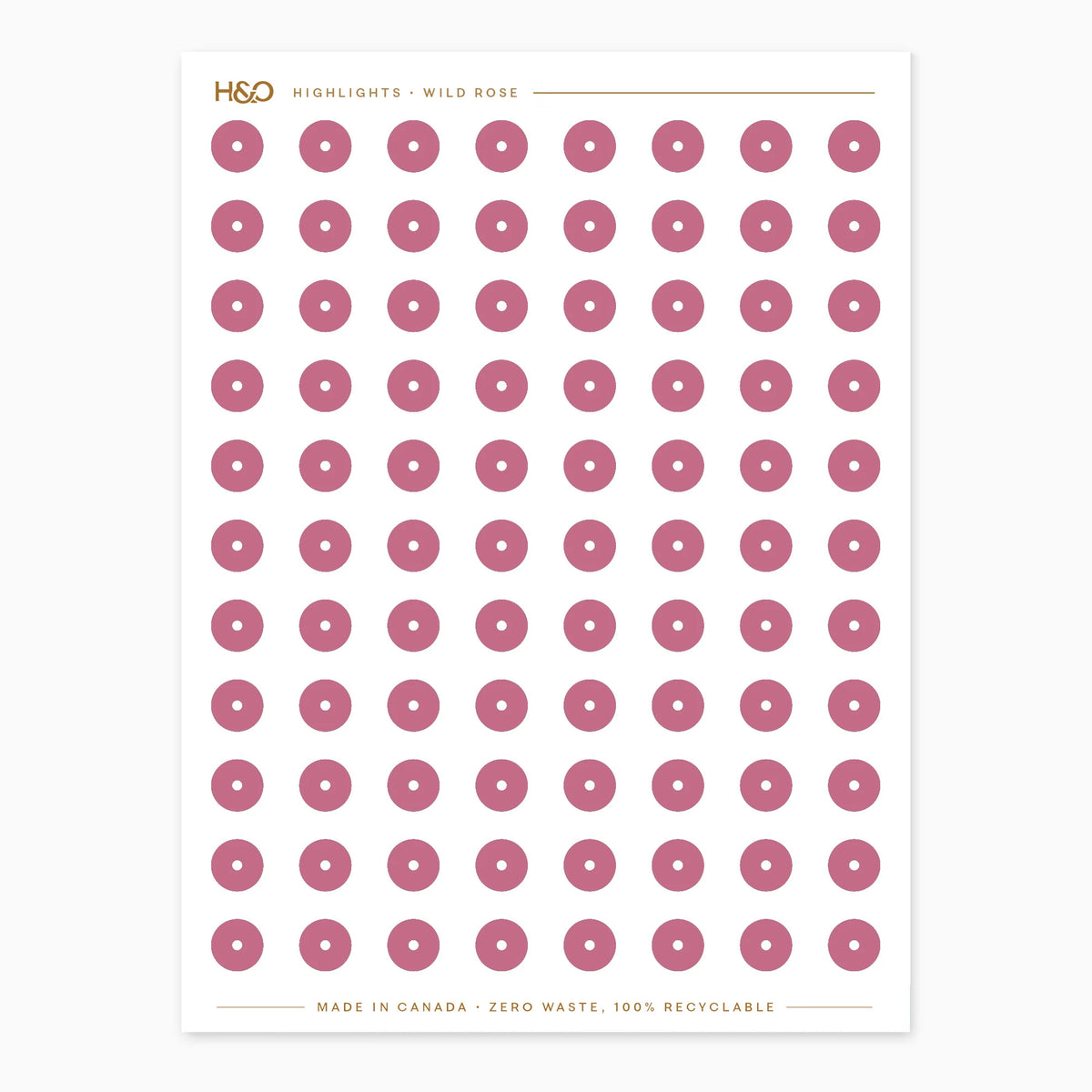 Highlights Stickers in Wild Rose #color_wild rose